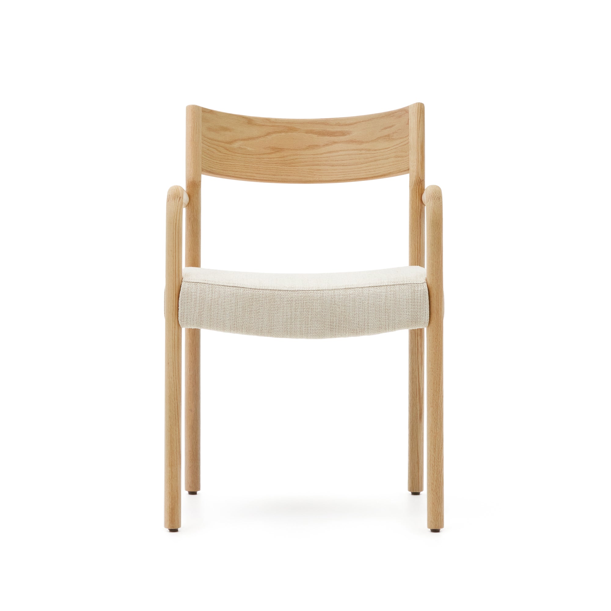Falconera chair with a removable cover in solid oak wood with natural finish FSC Mix Credit - Product Image