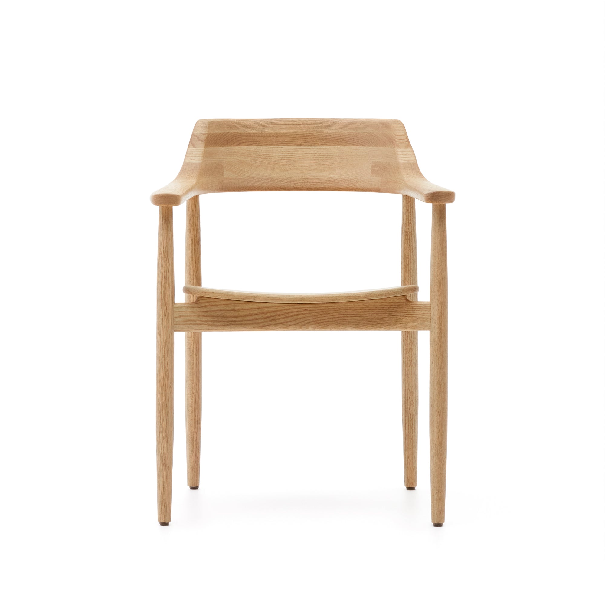 Fondes chair in solid oak wood with natural finish FSC Mix Credit - Product Image