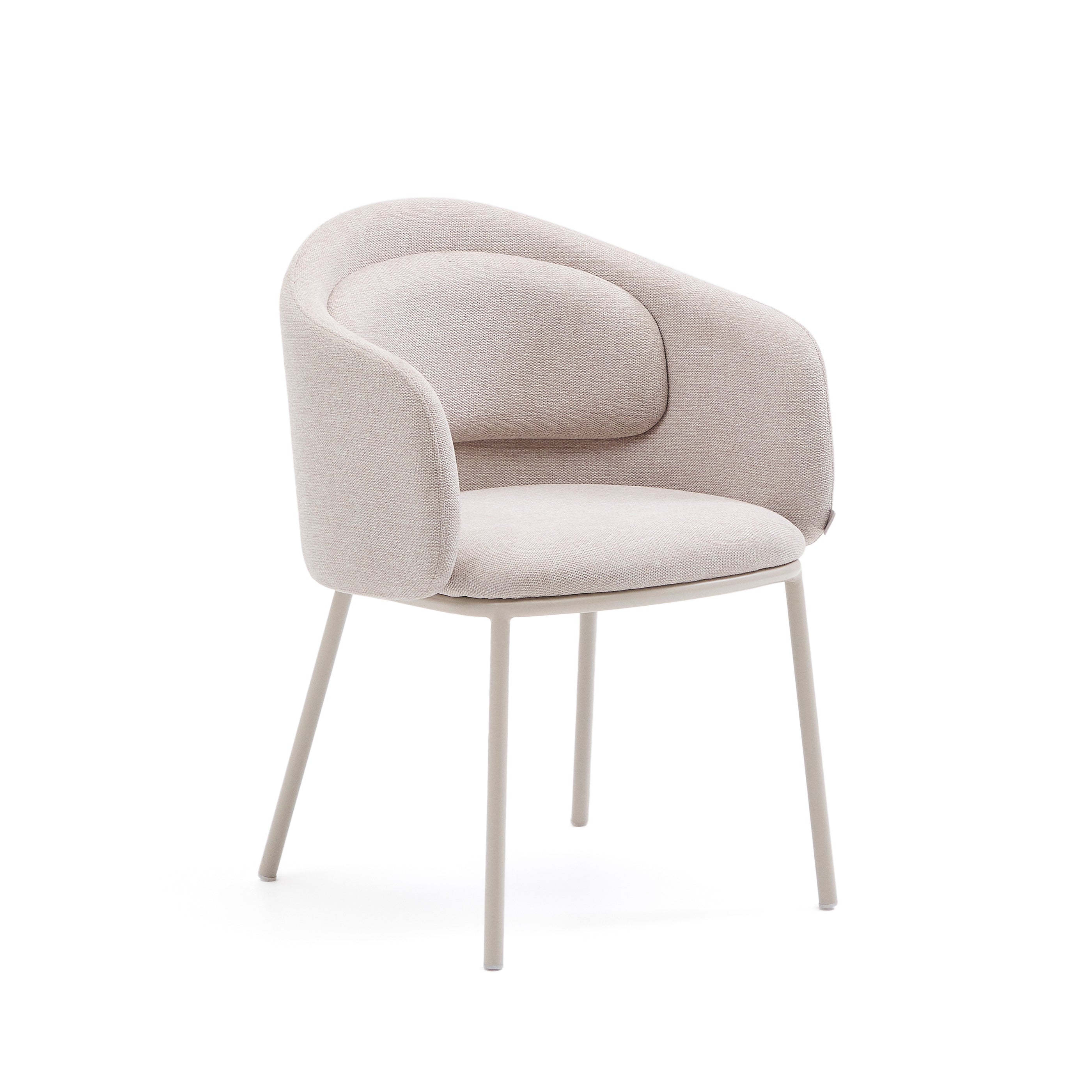 Idaira chair in beige and steel legs in a beige finish, FSC Mix Credit - Product Image