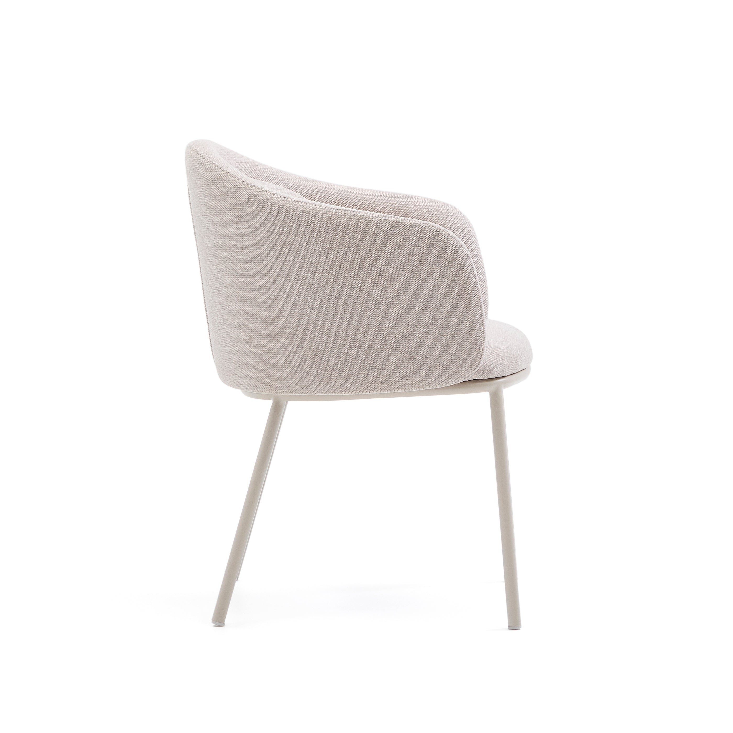 Idaira chair in beige and steel legs in a beige finish, FSC Mix Credit - Product Image