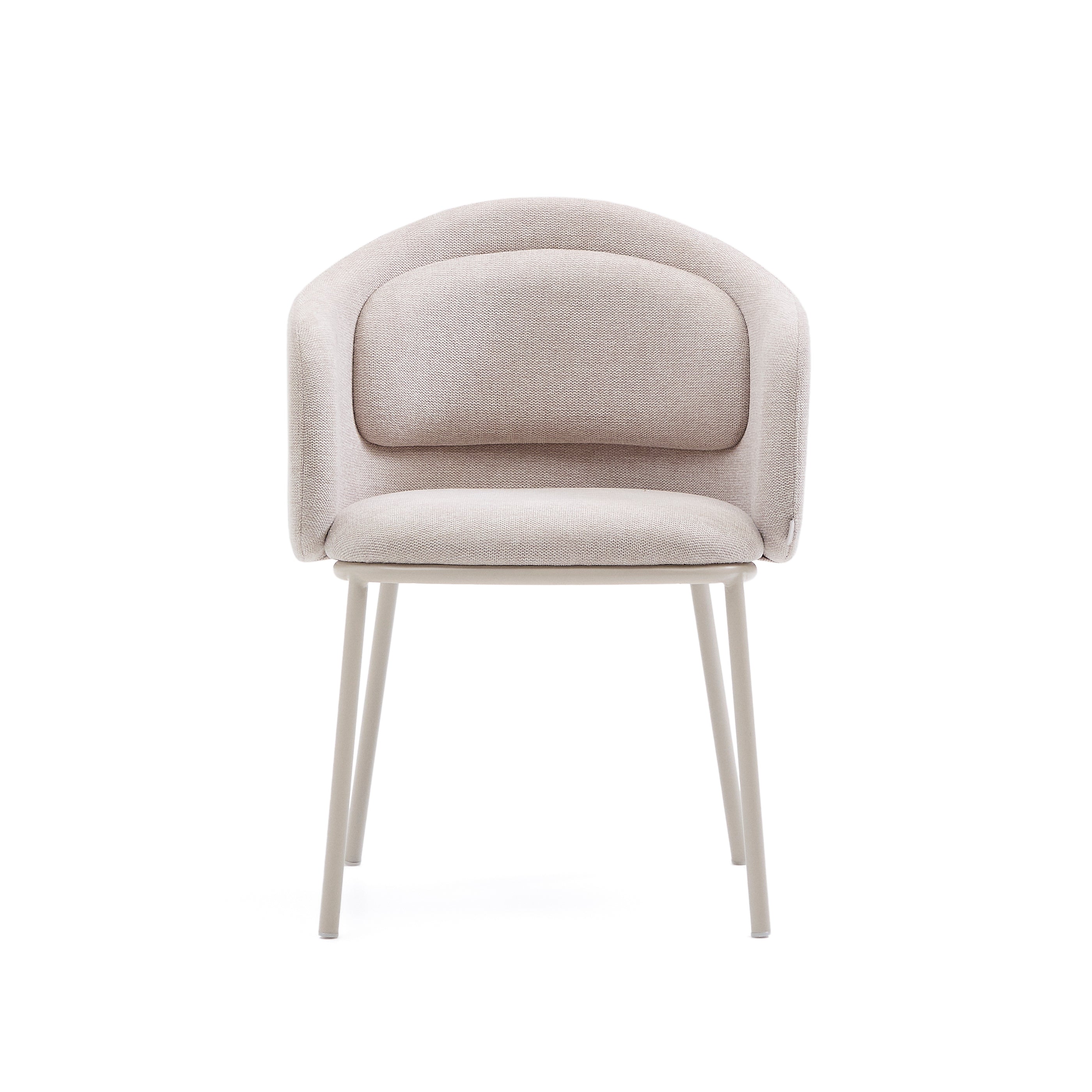 Idaira chair in beige and steel legs in a beige finish, FSC Mix Credit - Product Image