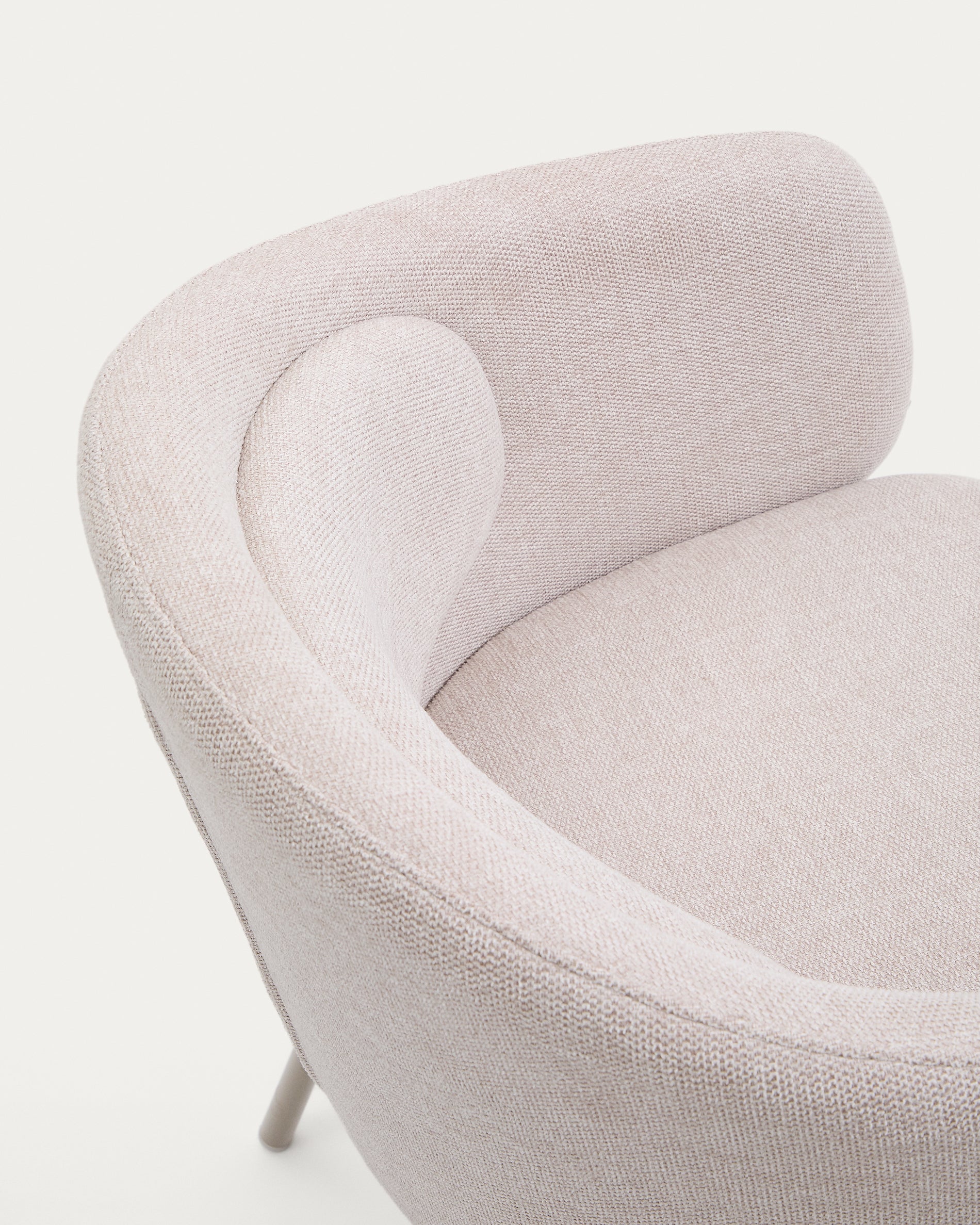Idaira chair in beige and steel legs in a beige finish, FSC Mix Credit - Detail