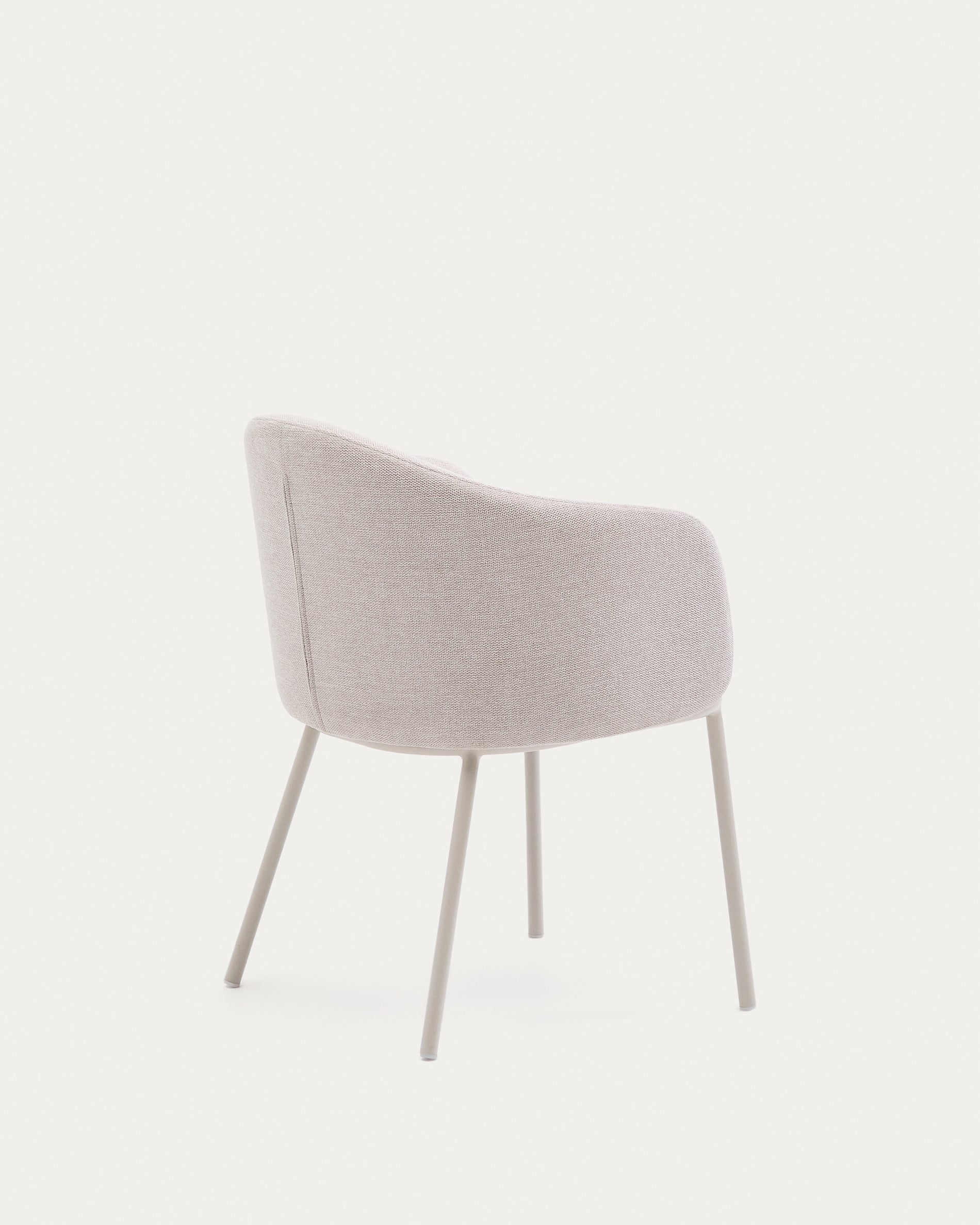 Idaira chair in beige and steel legs in a beige finish, FSC Mix Credit - Product View