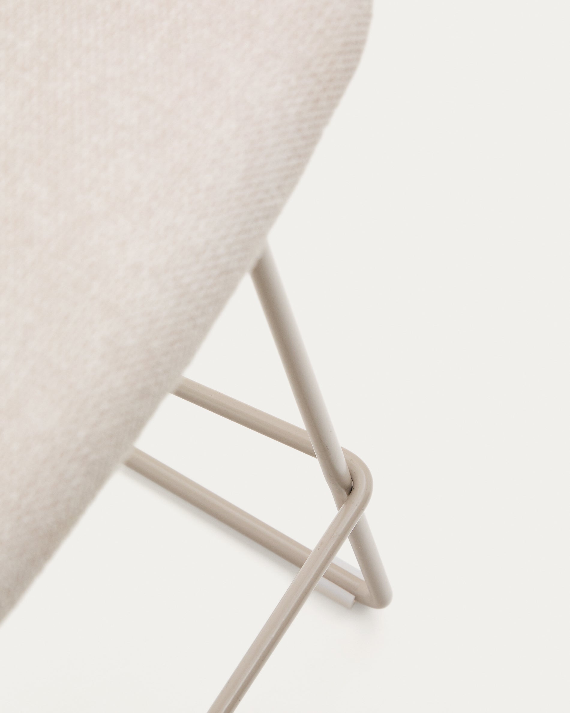 Zahara bézs szék acélból bézs színben, 65 cm magasságban