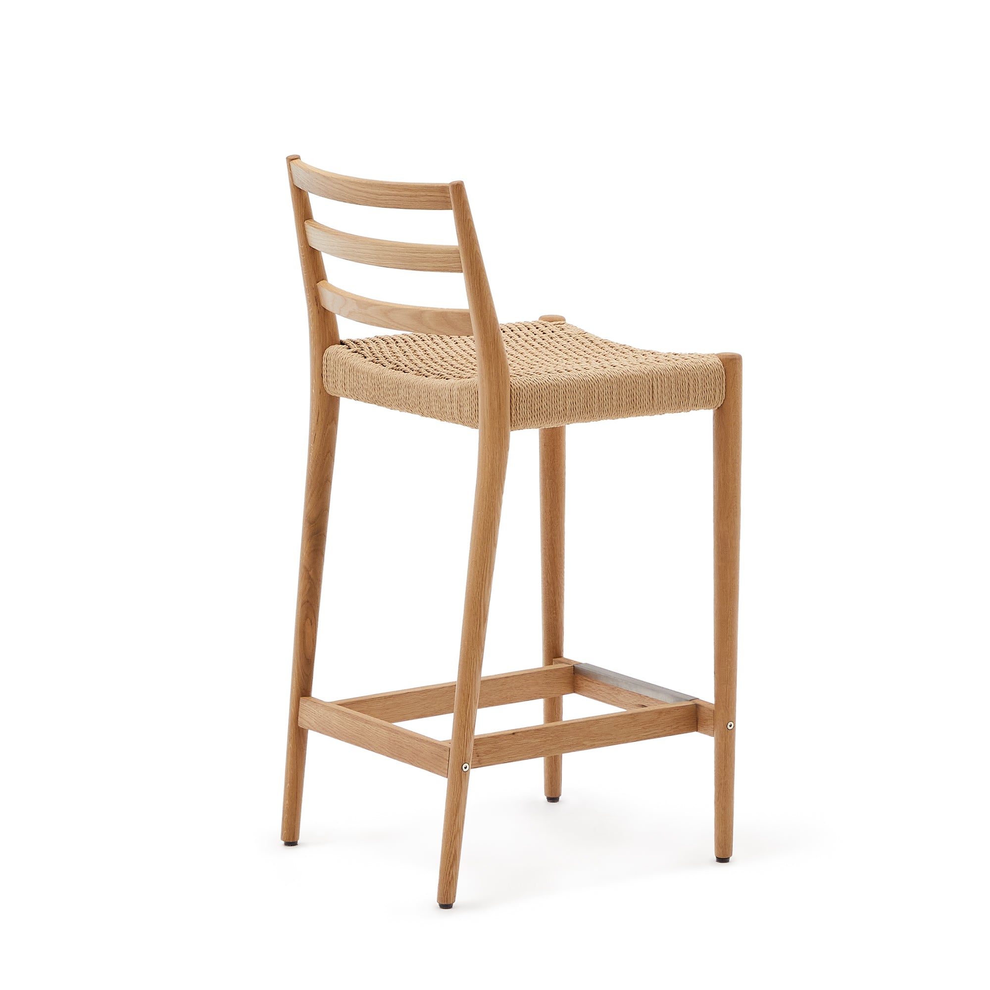Analy chair with back, solid oak with natural finish and rope seat, 70 cm 100% FSC