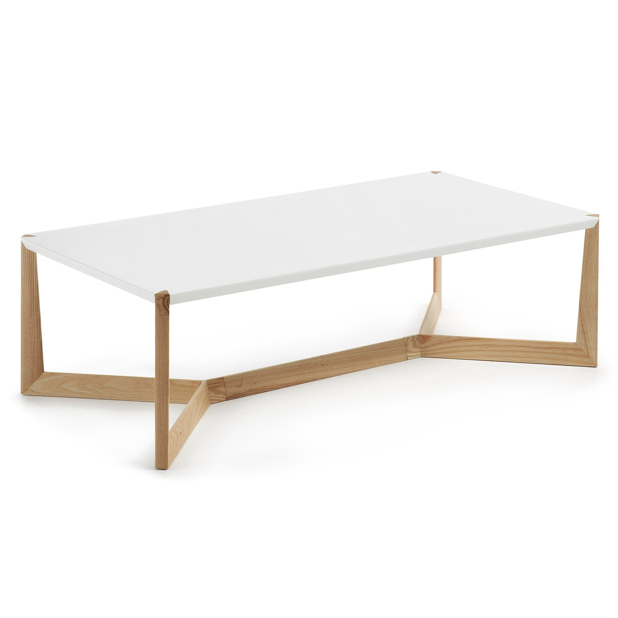 White and ash Quatro coffee table 120 x 60 cm - Product Image
