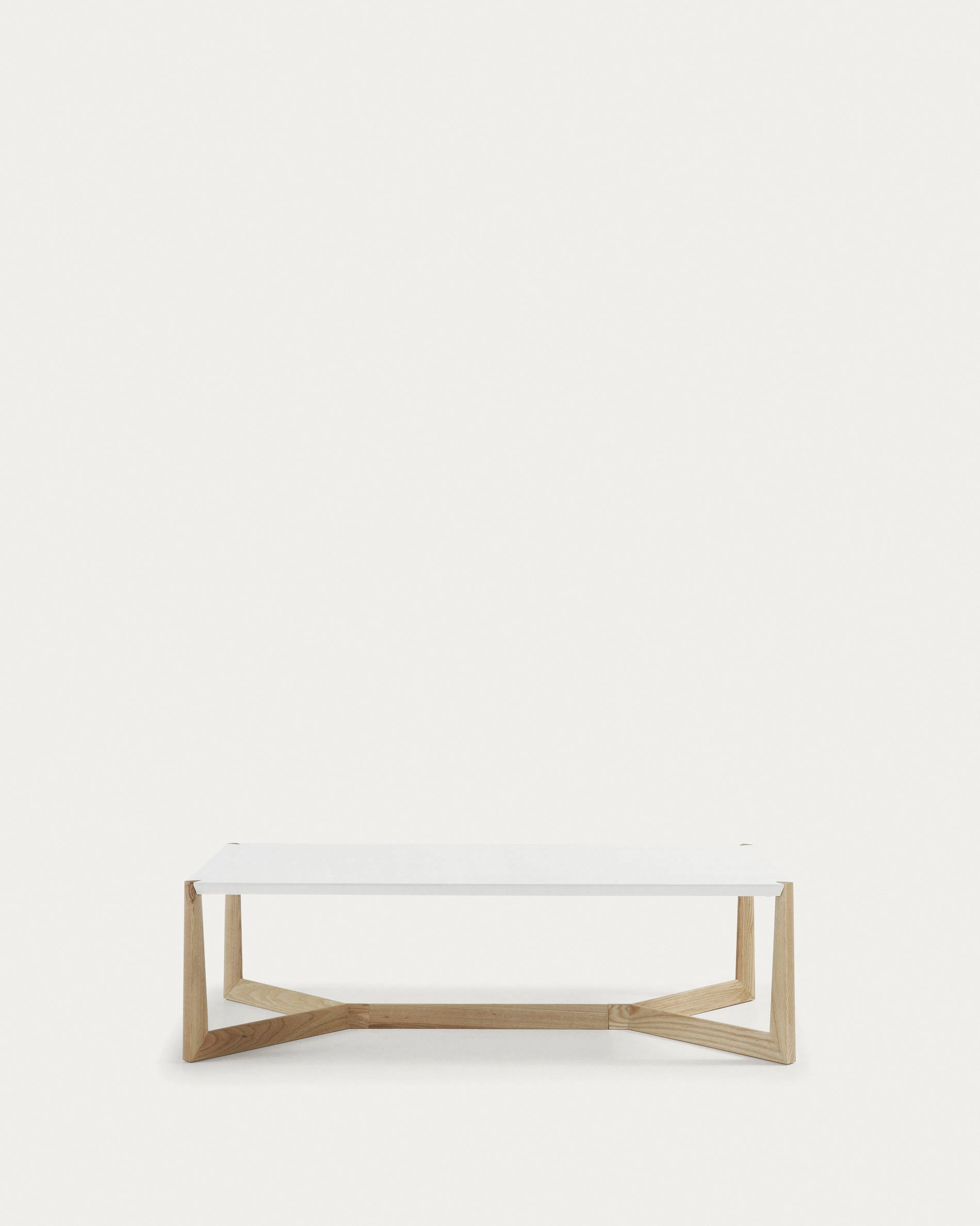 White and ash Quatro coffee table 120 x 60 cm - Product View