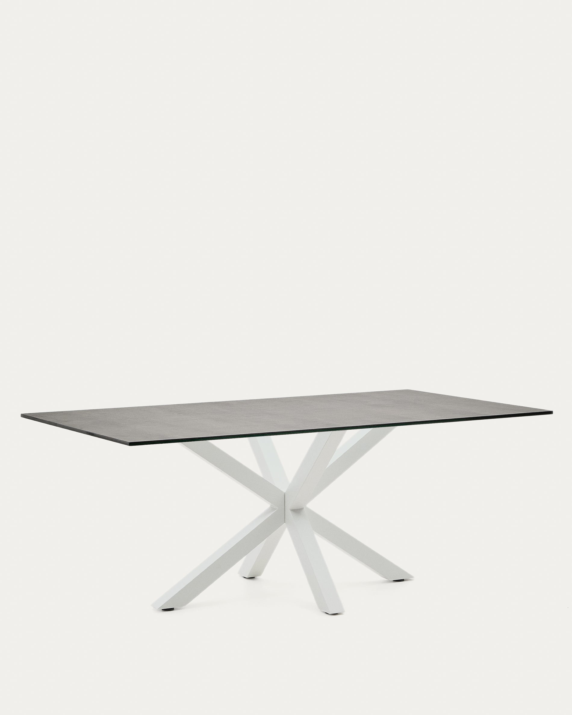 Argo table 200x100, white Porcelain Iron Moss