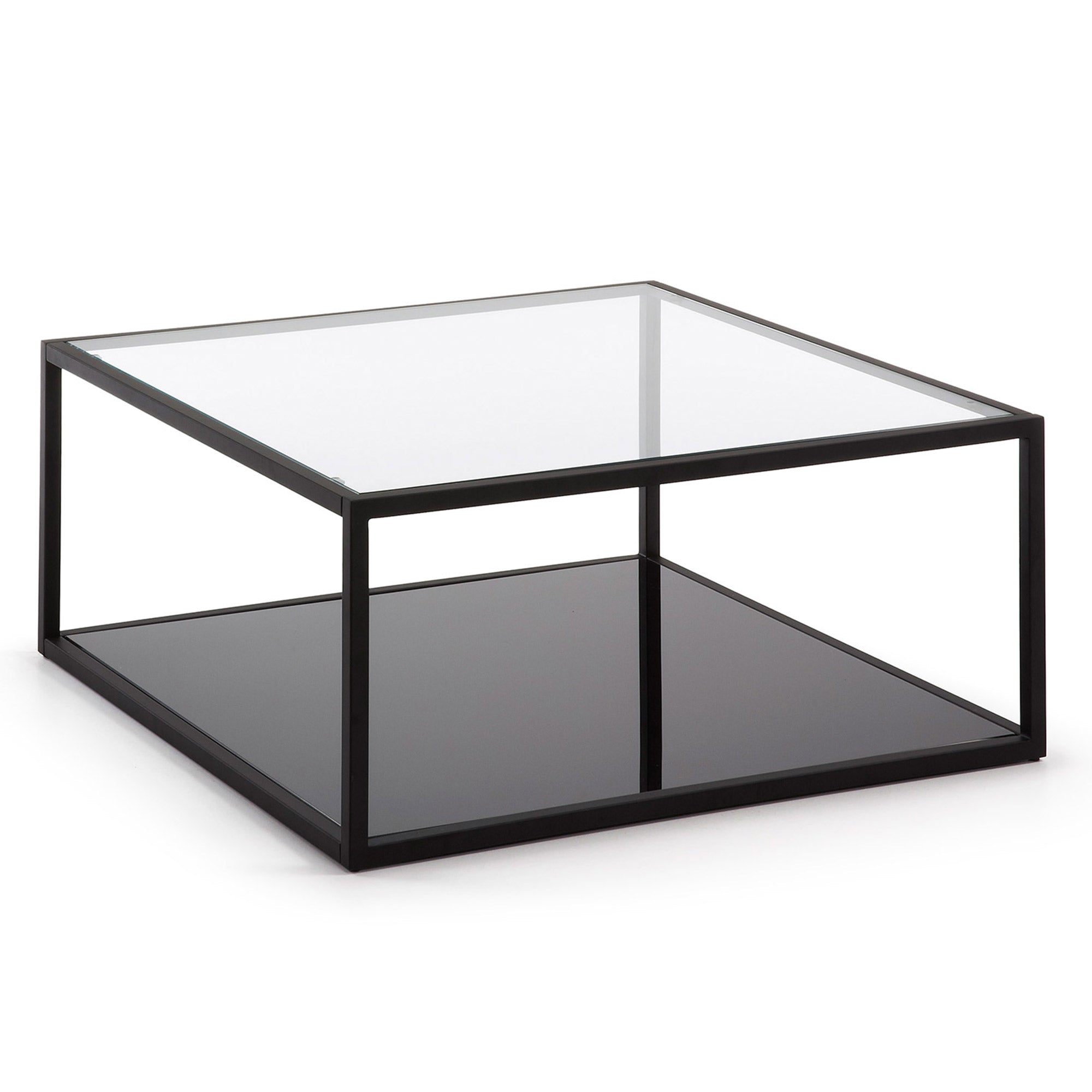 Blackhill black square coffee table 80 x 80 cm - Product Image