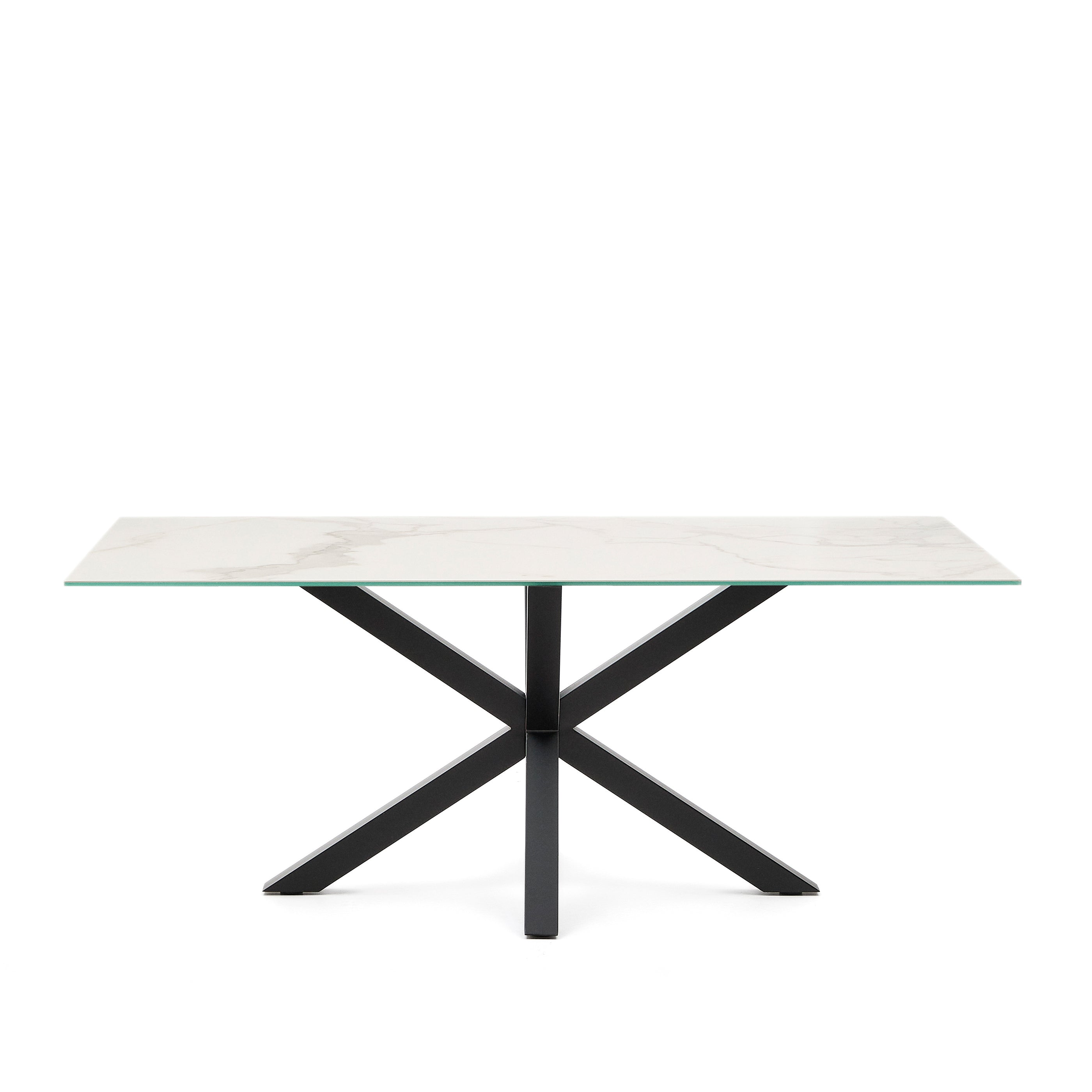 Argo table 200x100, epoxy black and Kalos blanco - Product Image