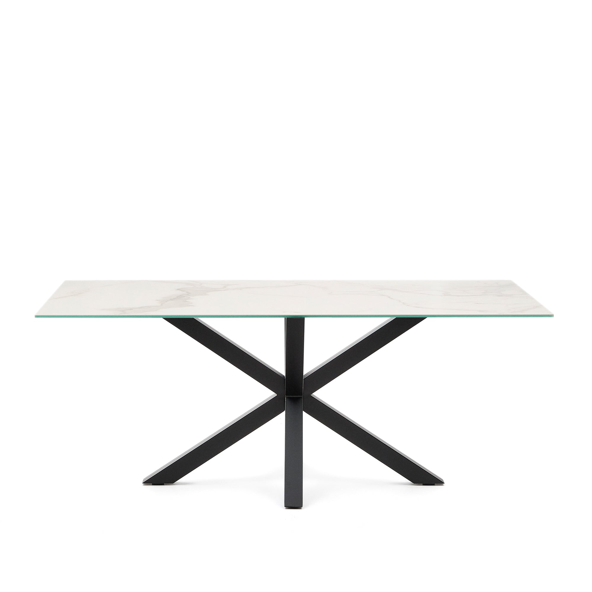 Argo table 200x100, epoxy black and Kalos blanco - Product Image