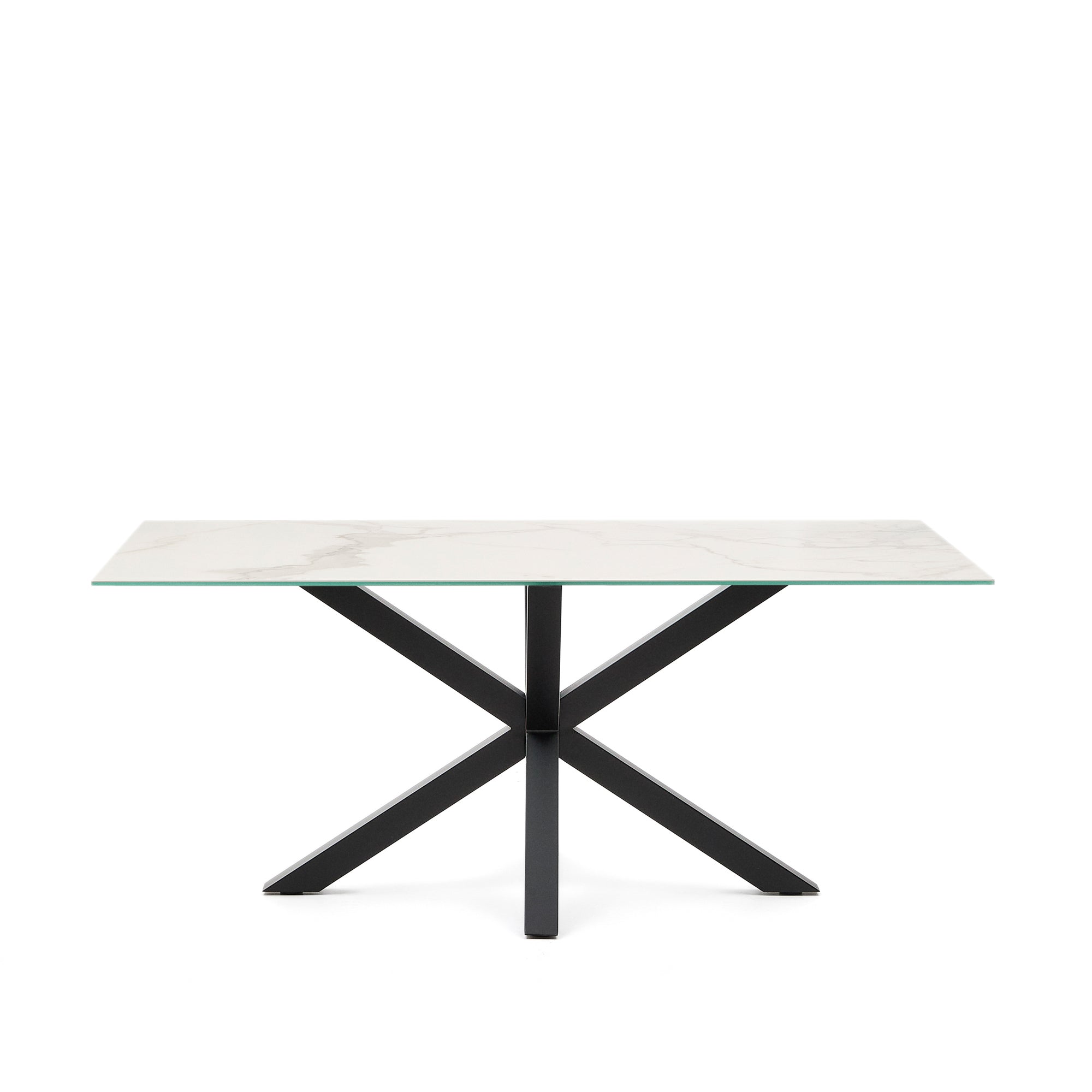 Argo table 180 cm porcelain with black legs