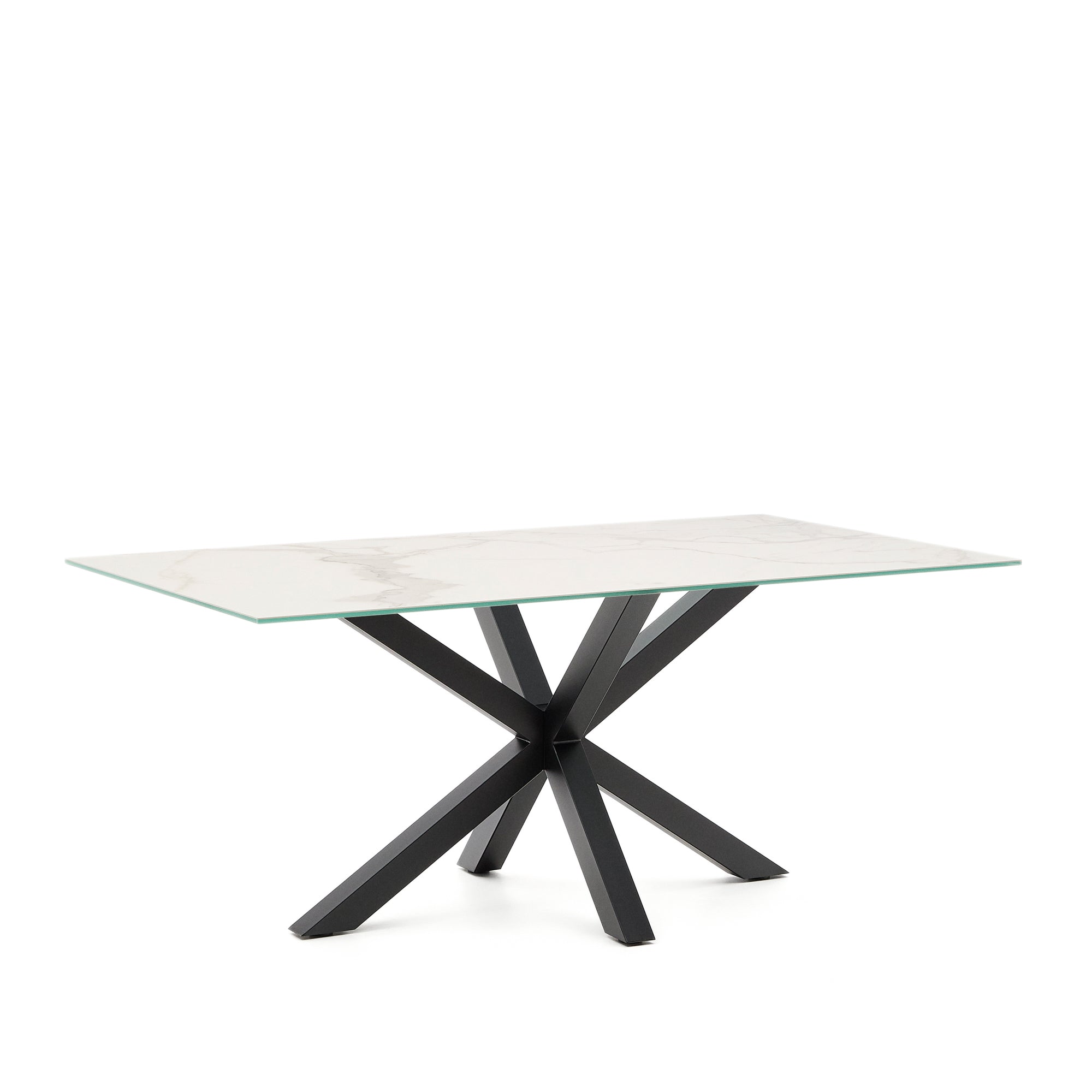 Argo asztal 180 cm porcelán fekete lábakkal