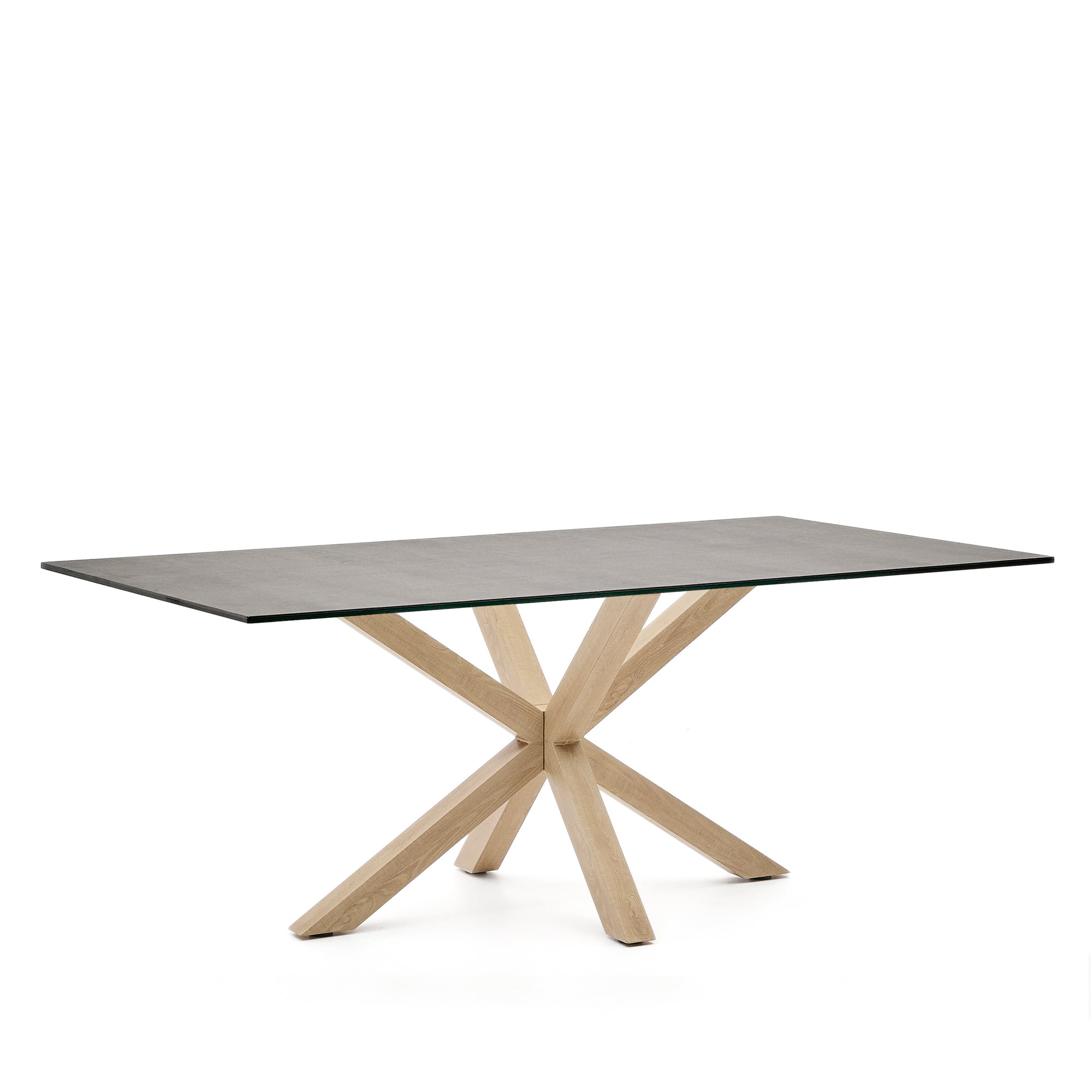 Argo asztal 200x100, Hightech Porcelán Vas Moha