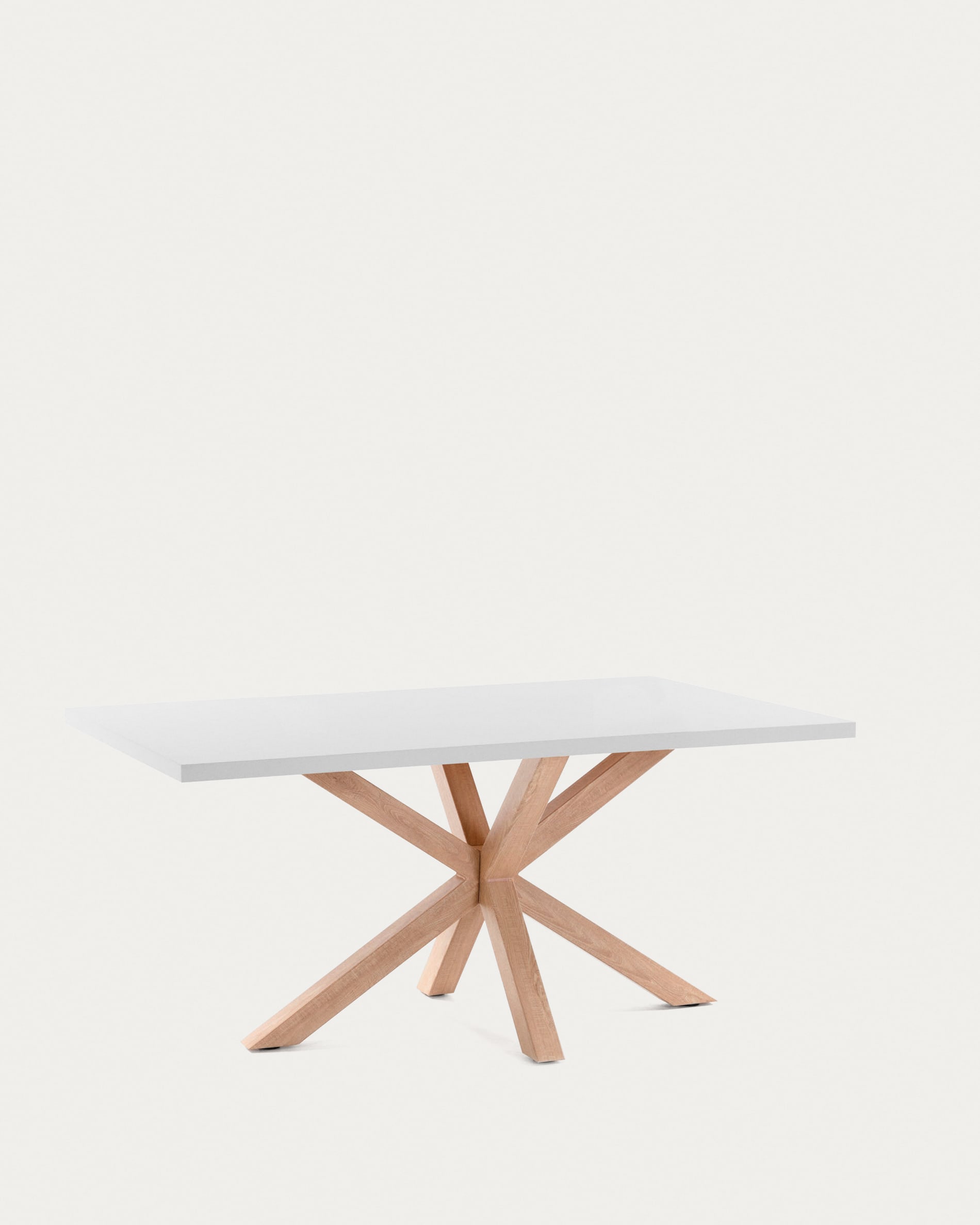 Argo table 180 cm white melamine wood effect legs