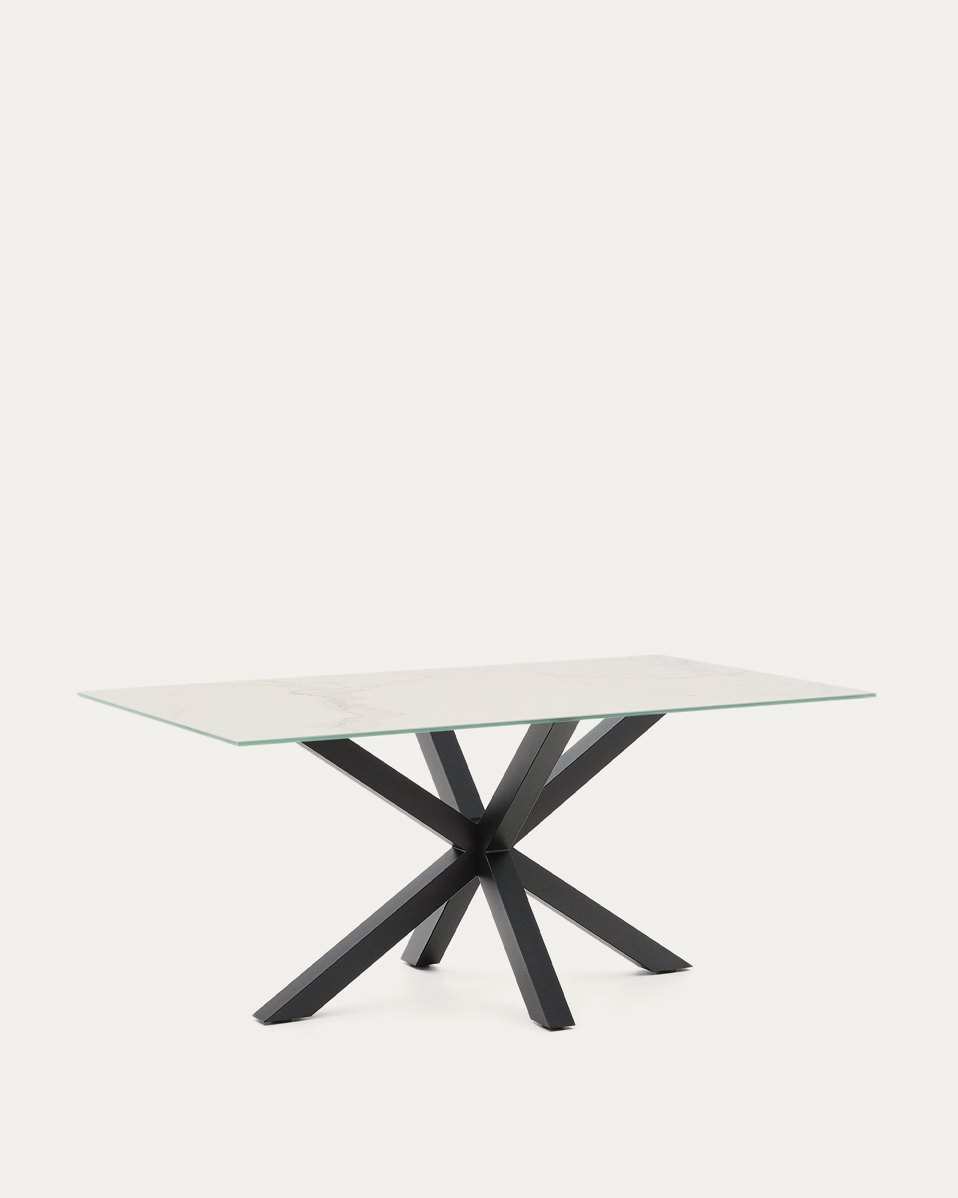 Argo asztal 160x90 fekete, Kalos Blanco porcelán