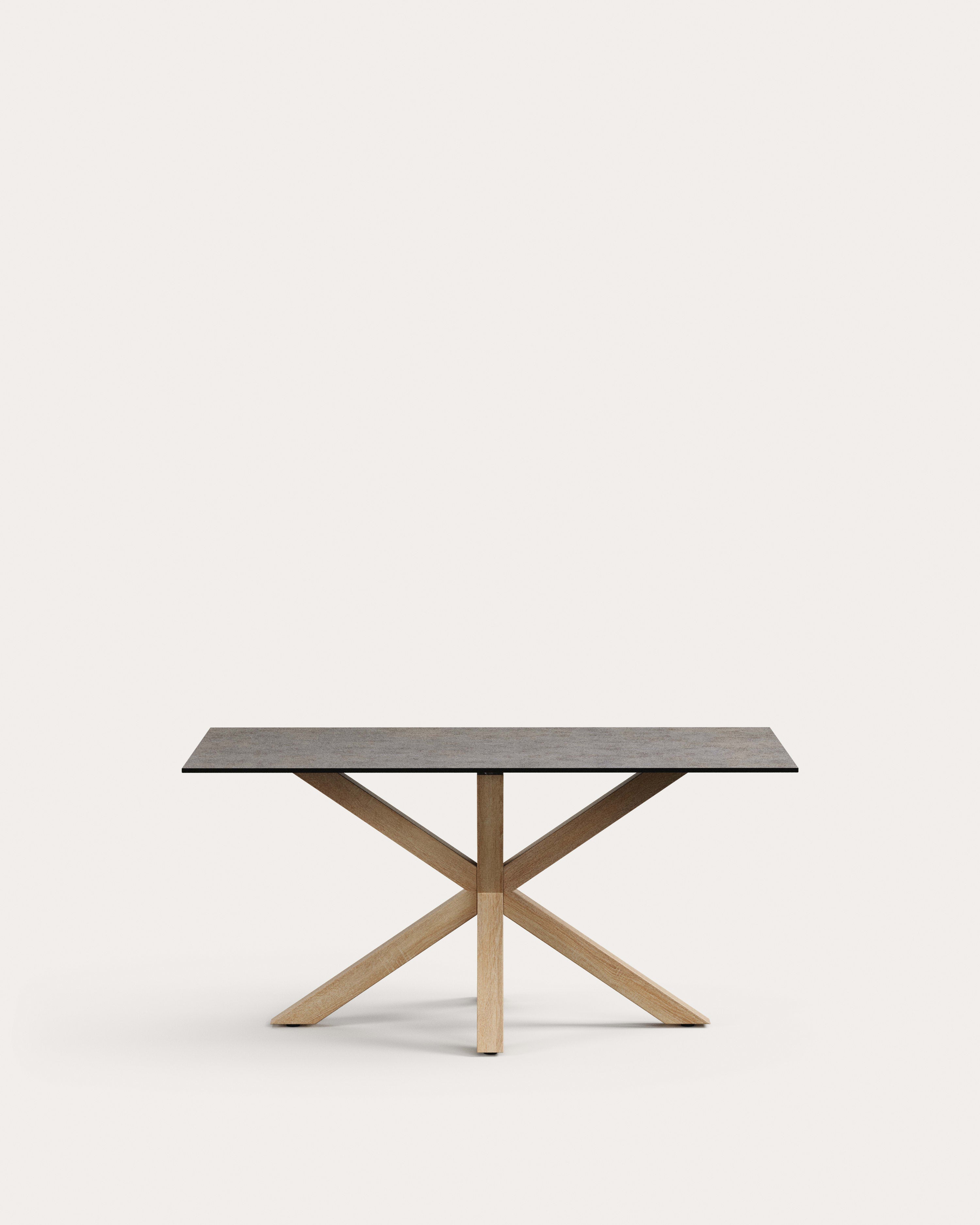 New Argo table 160x90, Hightech Porcelain Iron Moss - Product View
