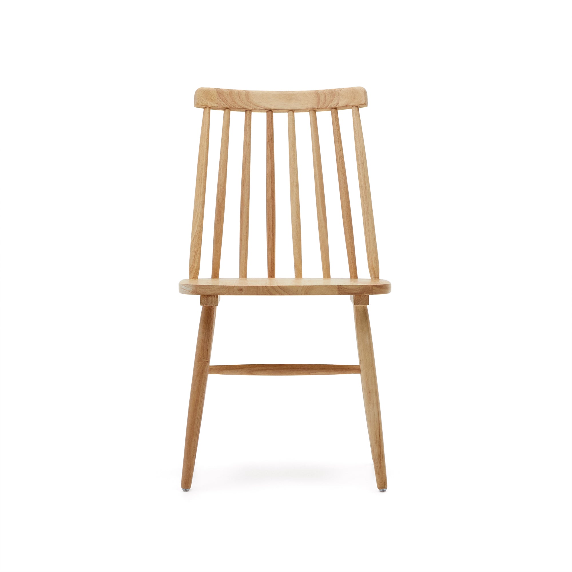Tressia MDF and solid rubber wood chair with natural lacquer - Product Image