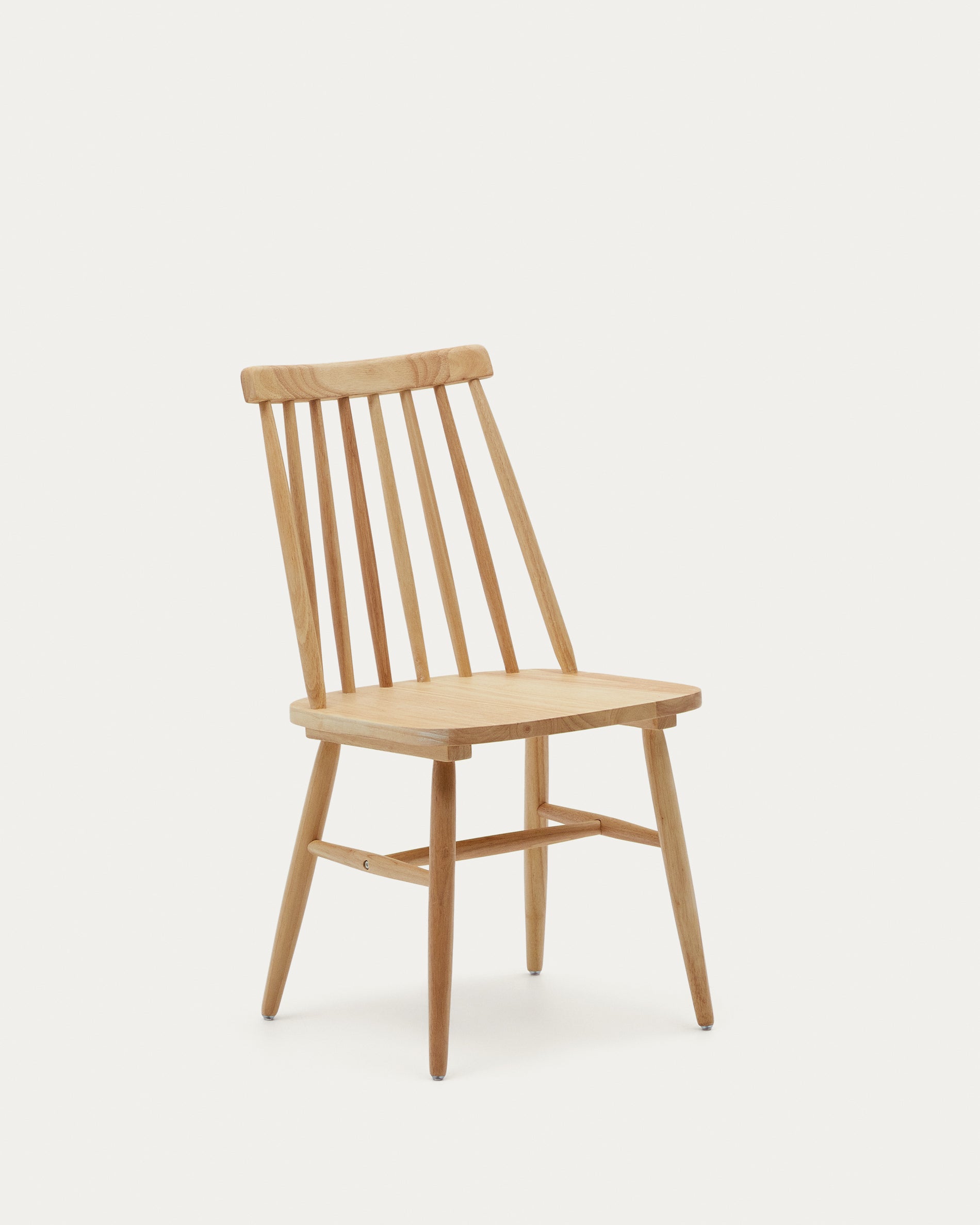 Tressia MDF and solid rubber wood chair with natural lacquer - Product View