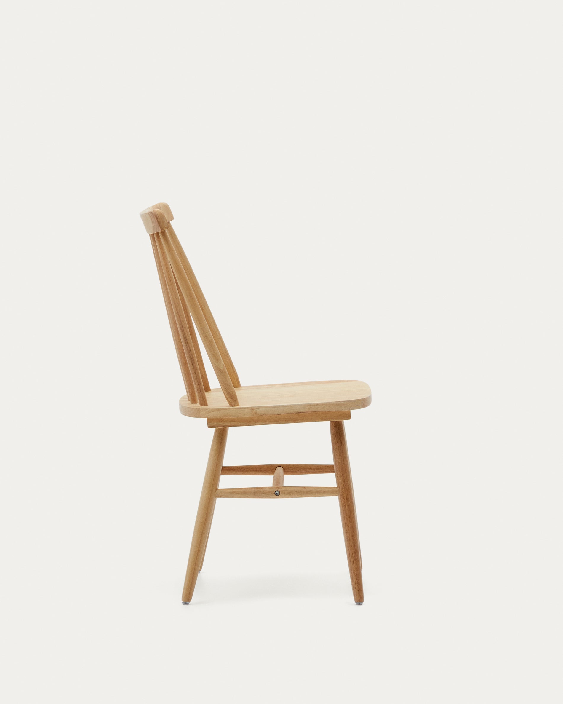 Tressia MDF and solid rubber wood chair with natural lacquer - Product View