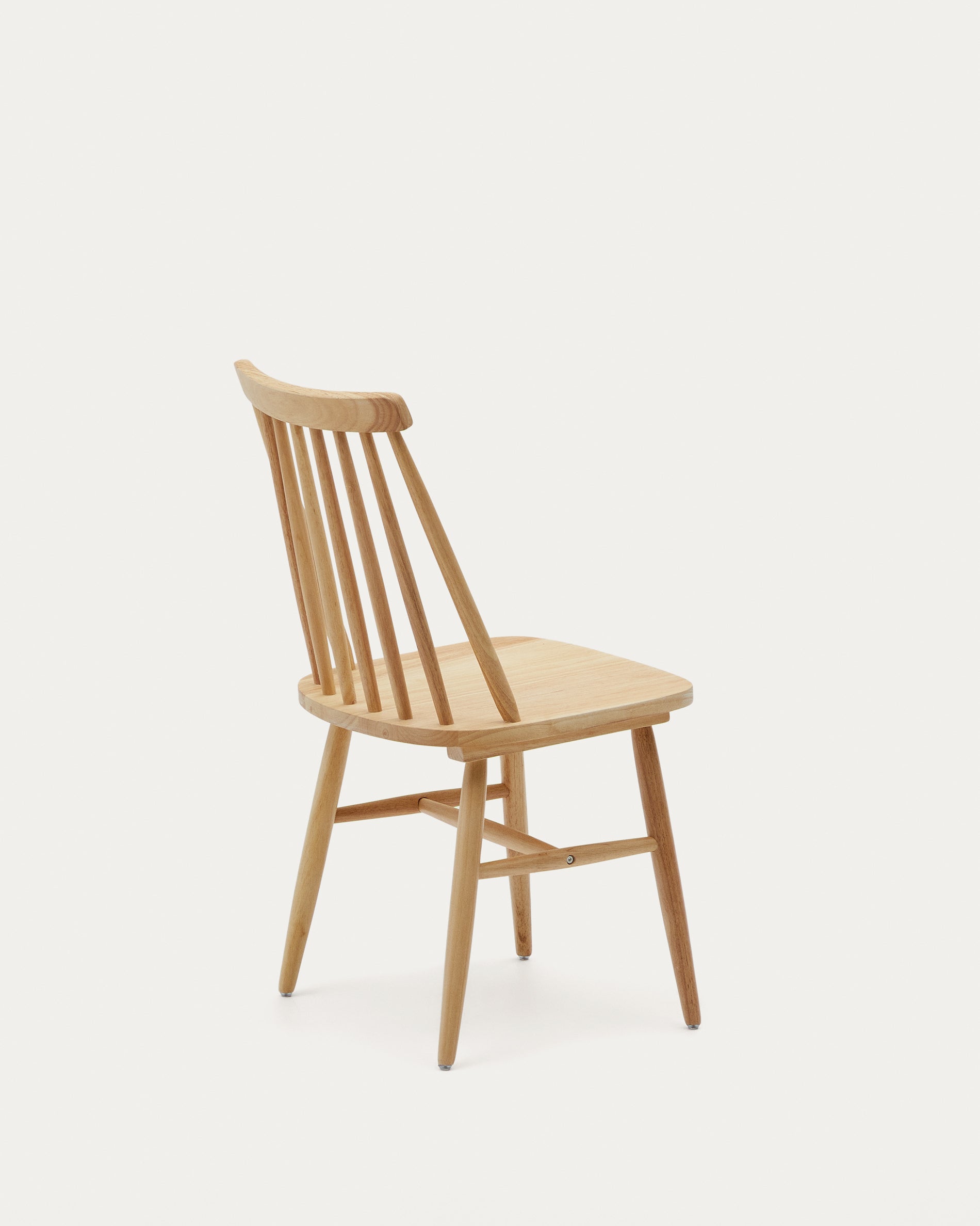Tressia MDF and solid rubber wood chair with natural lacquer - Product View