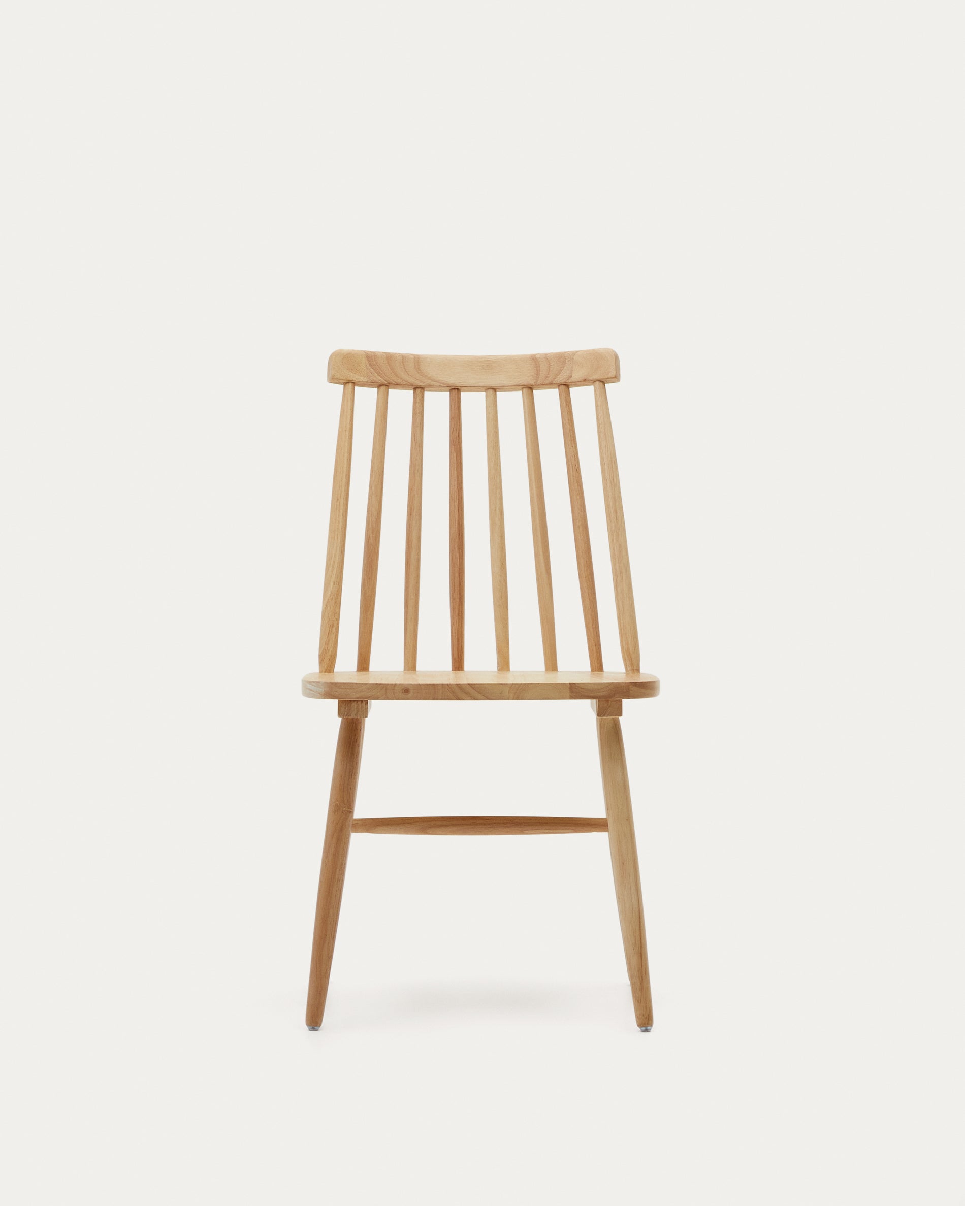 Tressia MDF and solid rubber wood chair with natural lacquer - Product View