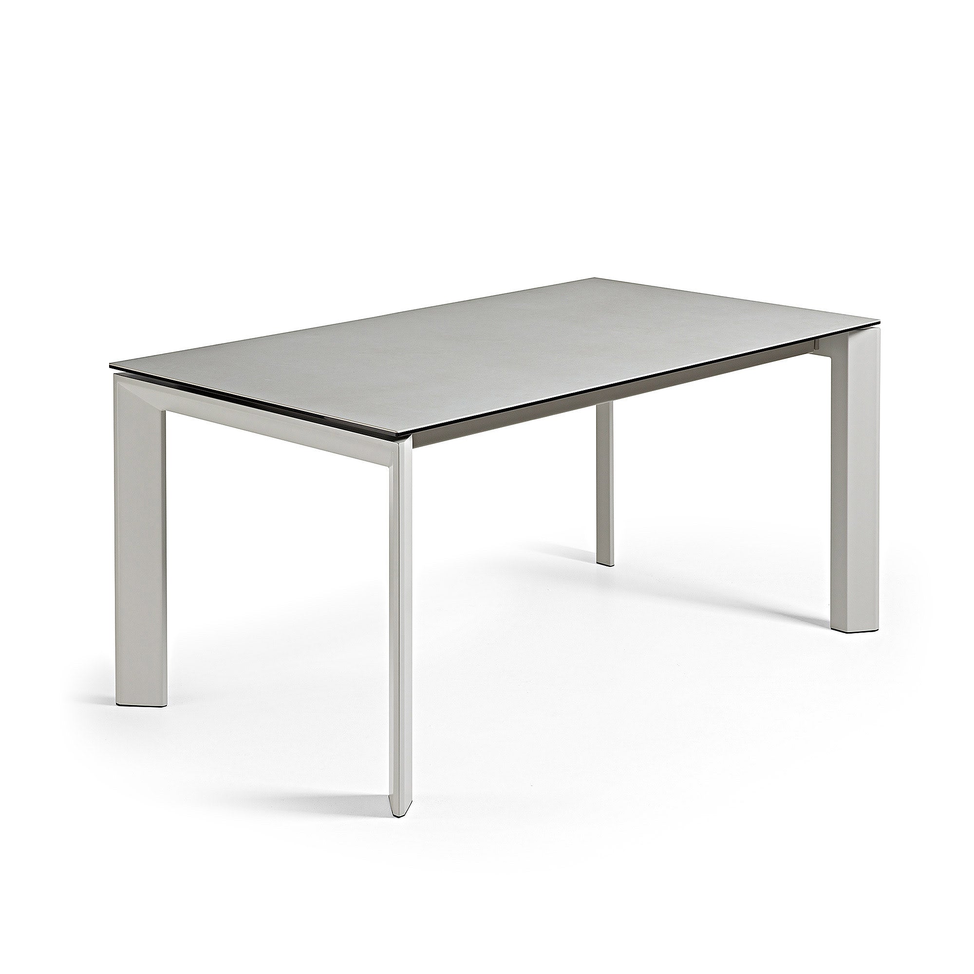 Axis porcelán kihúzható asztal Hydra Ólom befejezéssel és szürke lábakkal 160 (220) cm
