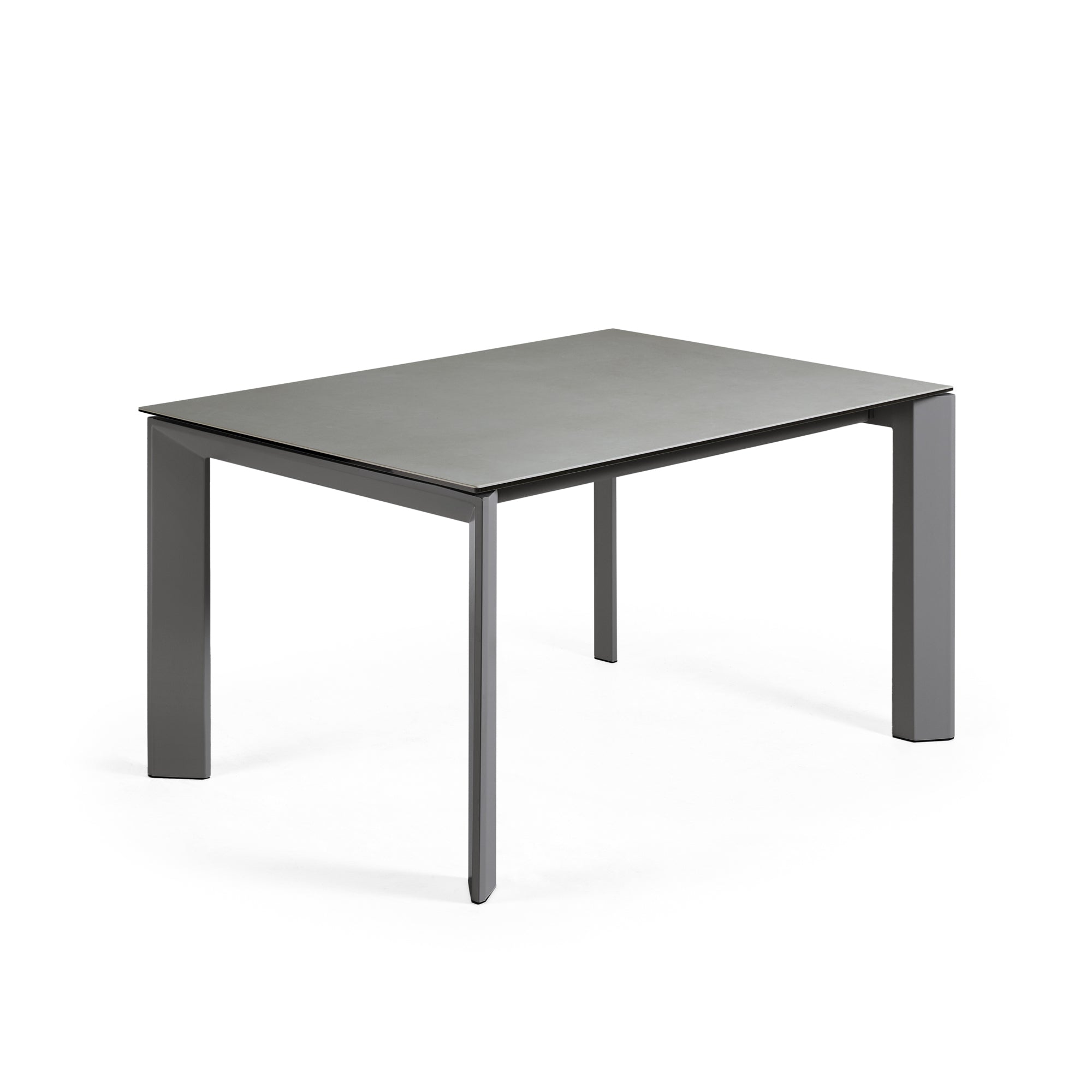Axis porcelán kihúzható asztal Hydra Ólom befejezéssel és antracit acél lábakkal 140(200)cm