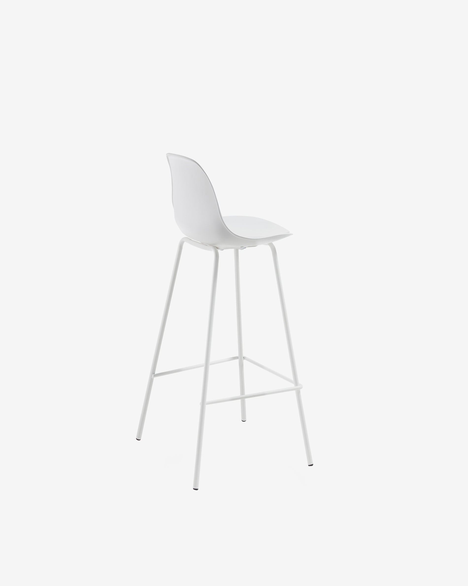 White Brighter barstool height 75 cm - Product View