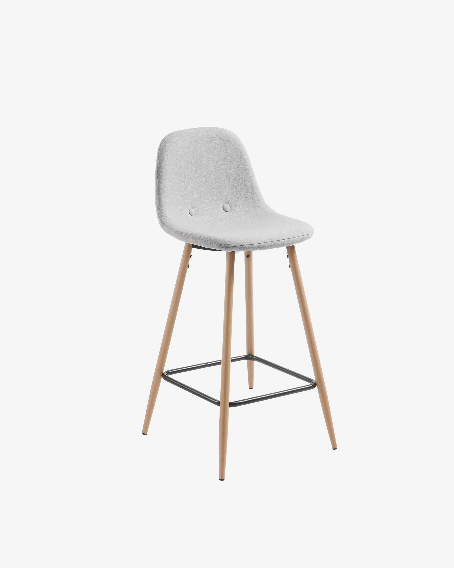 Light grey Nolite stool height 65 cm - Product View