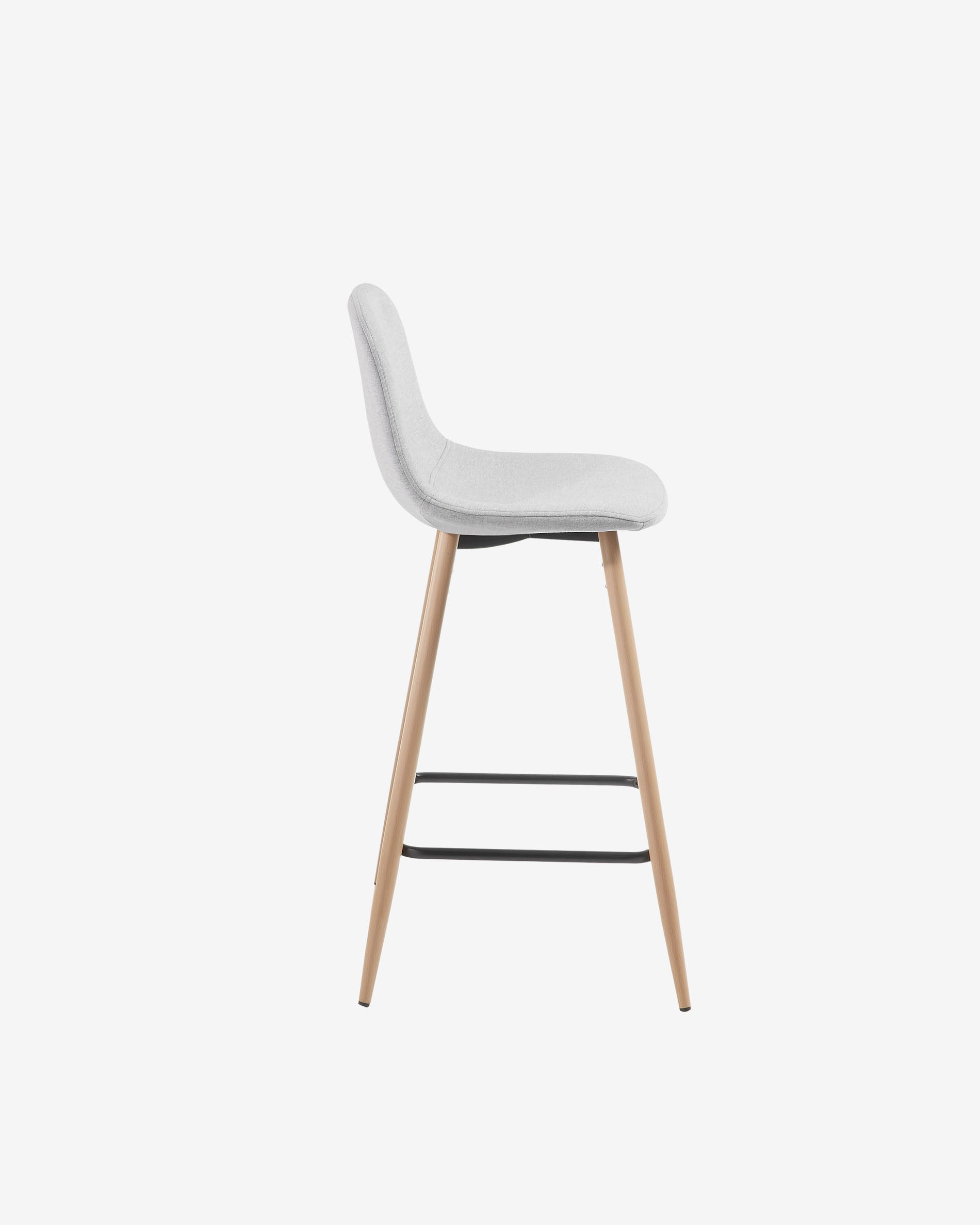 Light grey Nolite stool height 65 cm - Product View