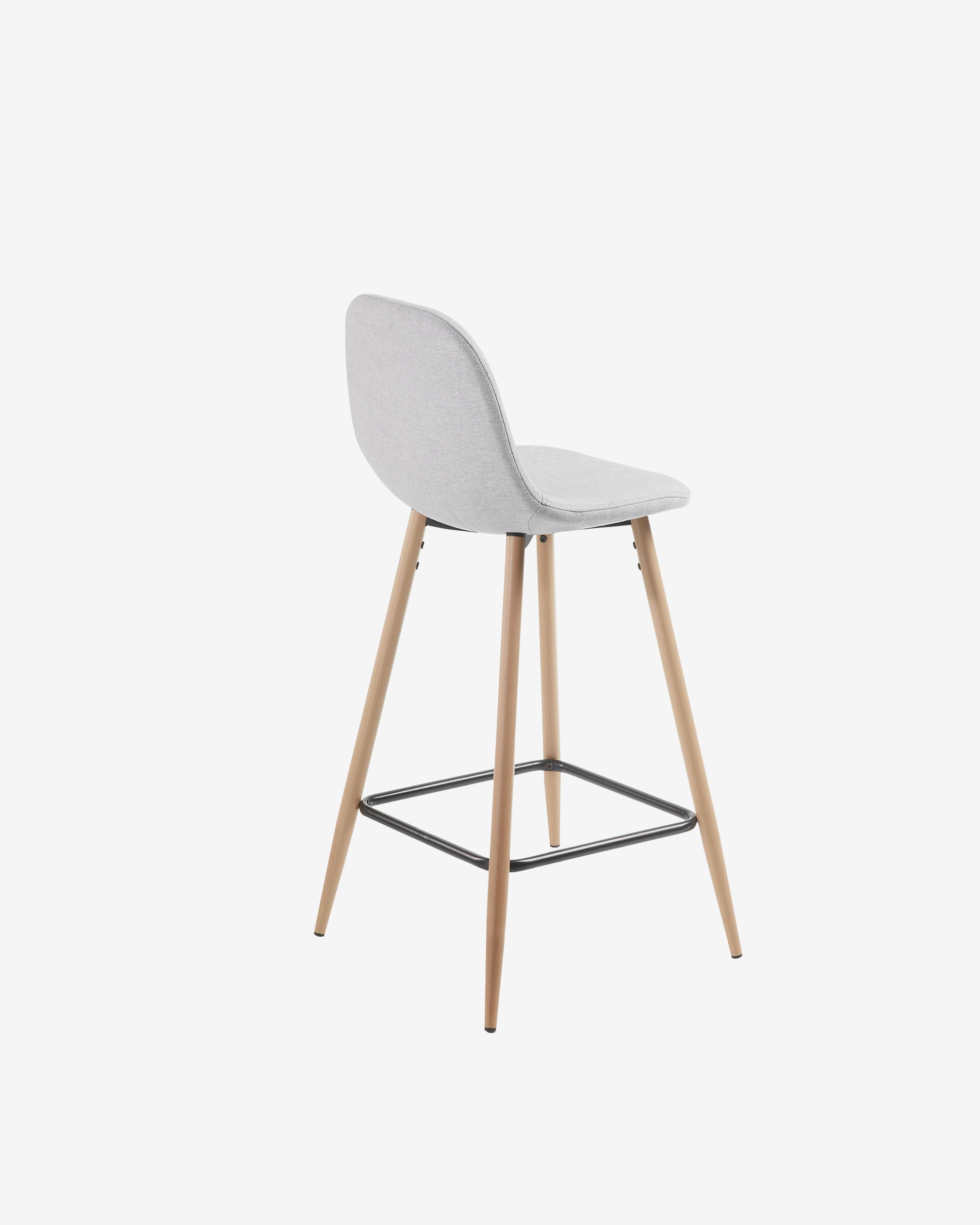 Light grey Nolite stool height 65 cm - Product View