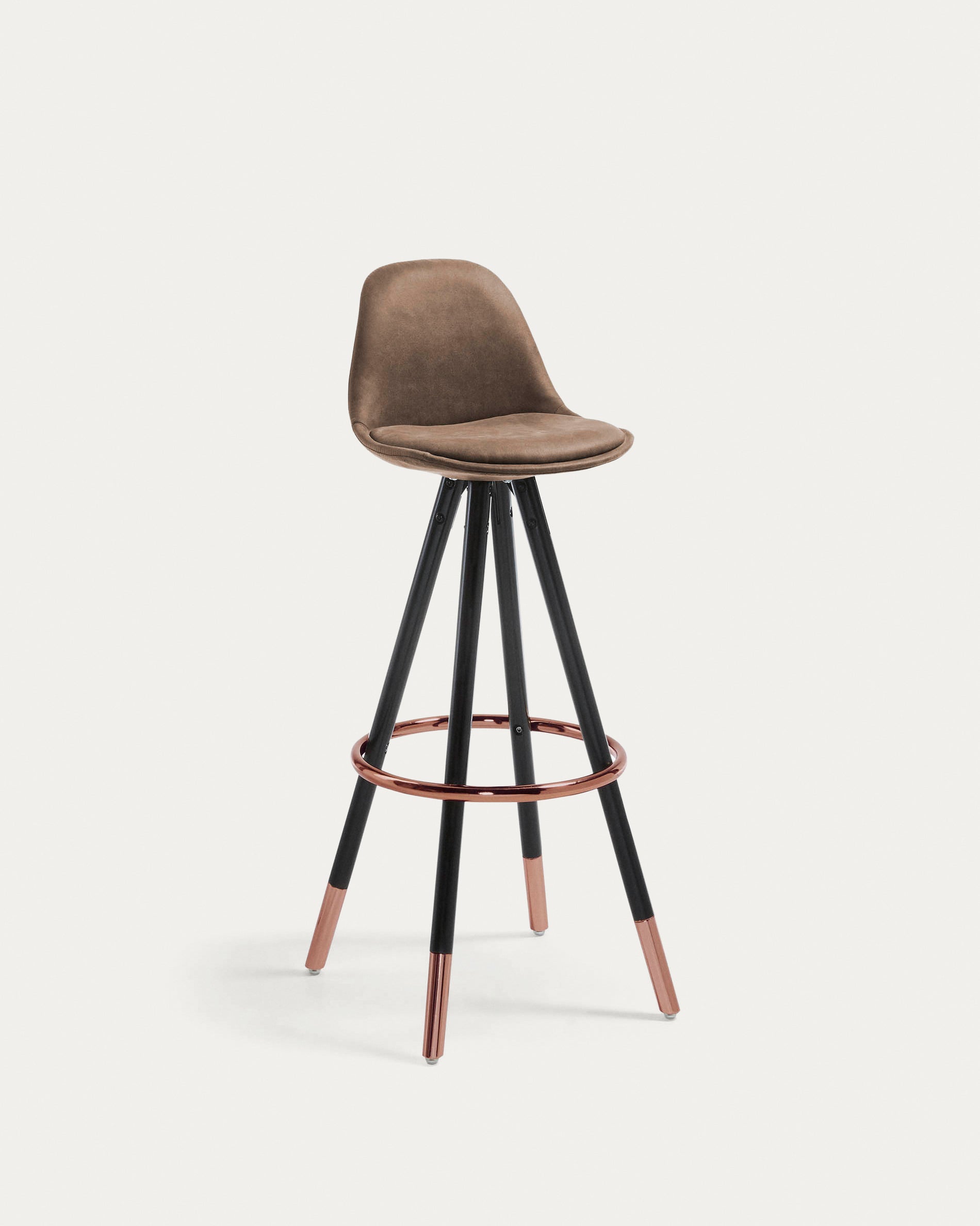 Brown Slad barstool height 75 cm - Product View