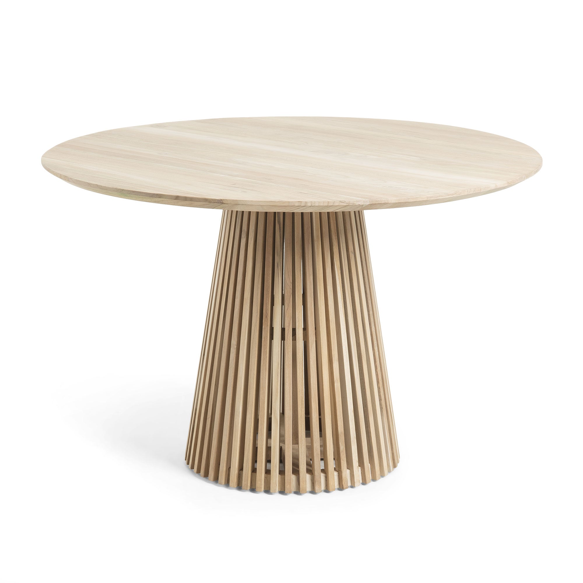 Jeanette round solid teak wood table, Ø 120 cm - Product Image