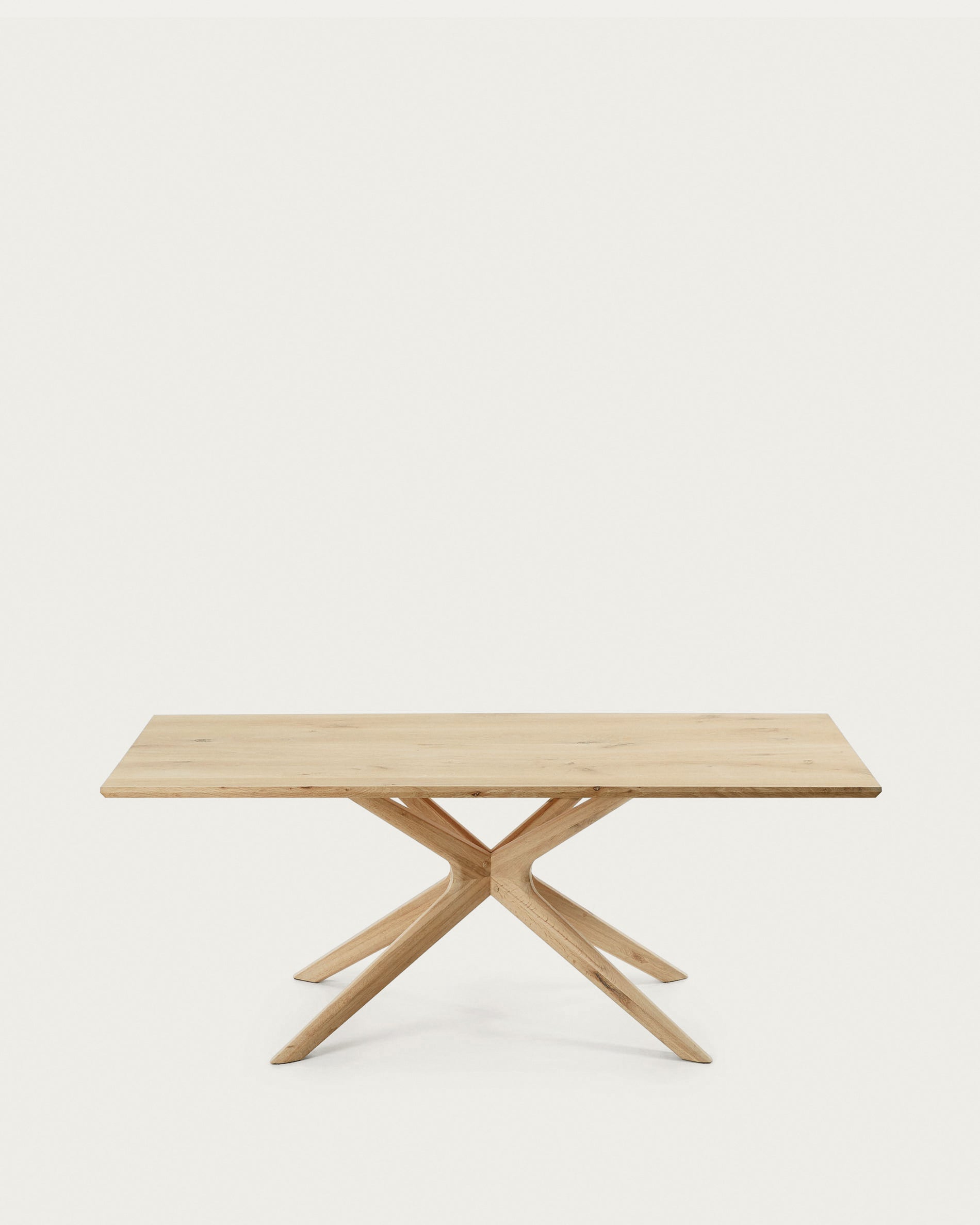 Armande oak veneer table with white wash finish 200 x 100 cm - Product View