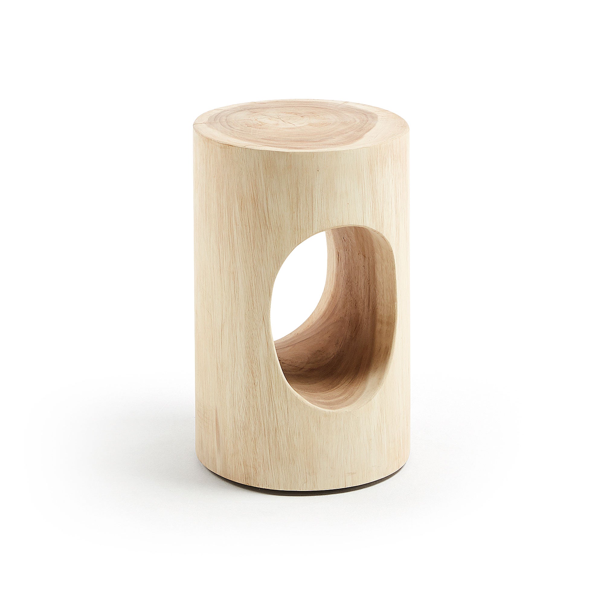 Halker solid rain tree wood side table, Ø 30 cm - Product Image