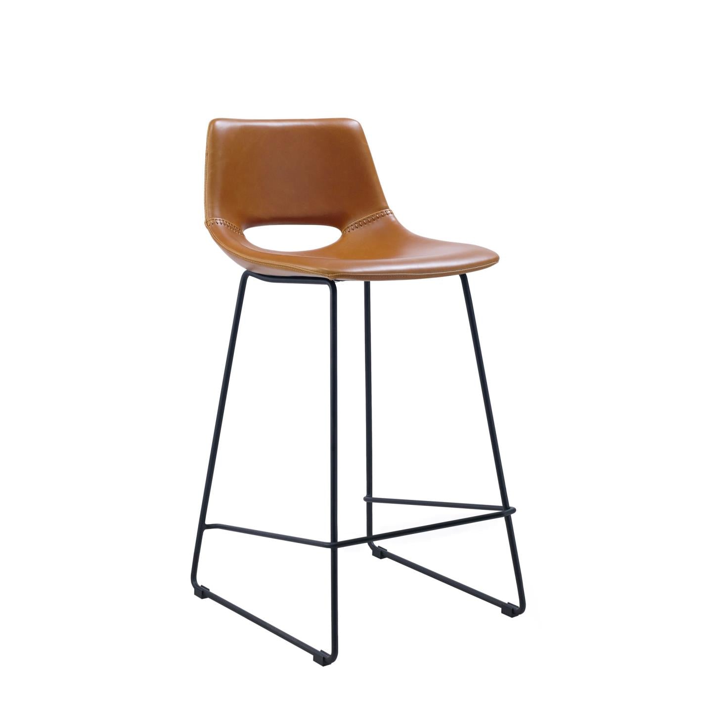 Brown synthetic leather Zahara height 65 cm - Product Image