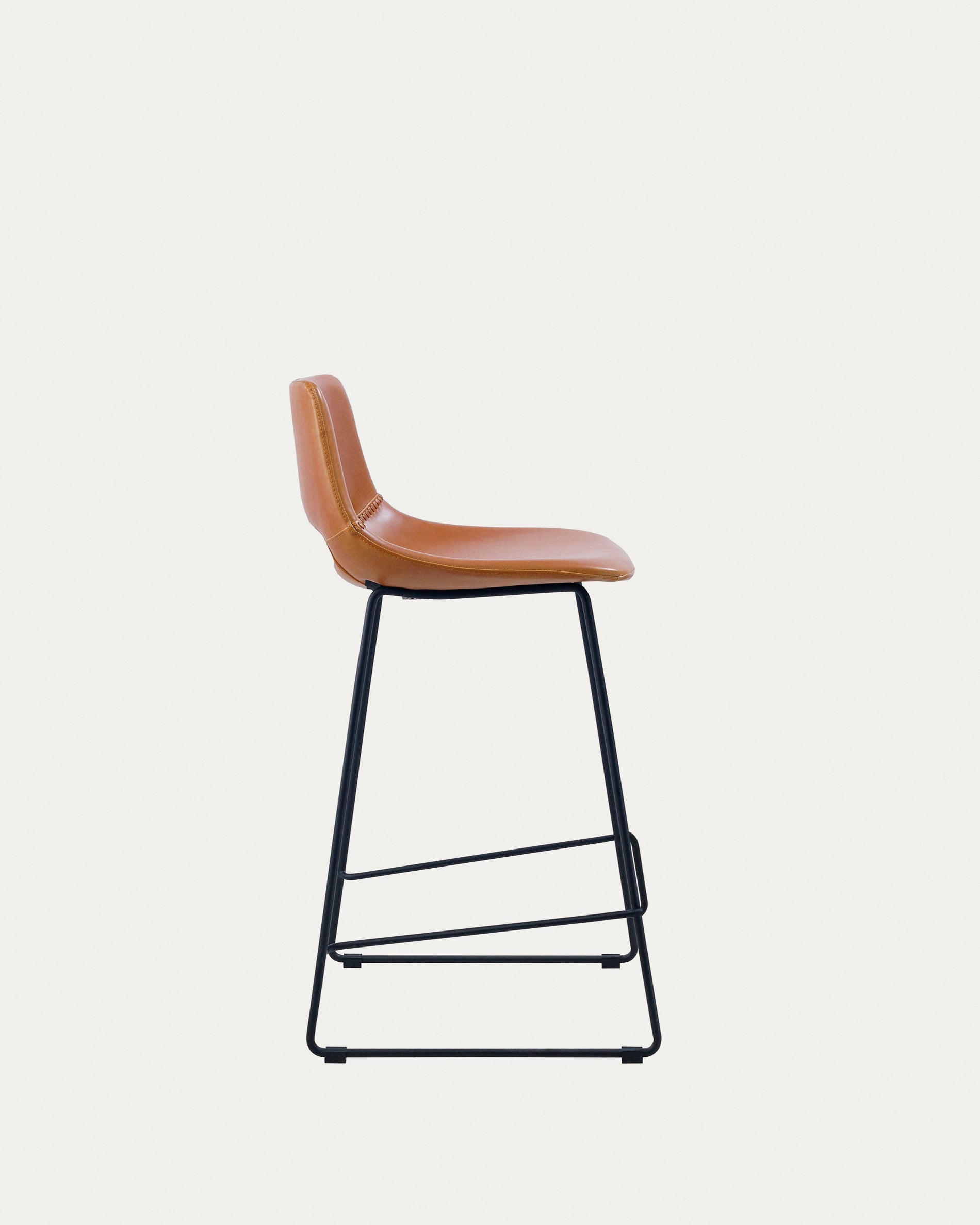 Brown synthetic leather Zahara height 65 cm - Product View