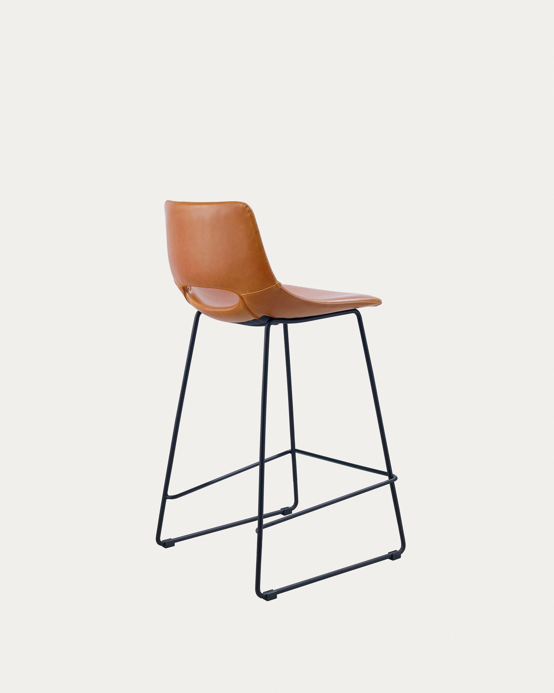 Brown synthetic leather Zahara height 65 cm - Product View