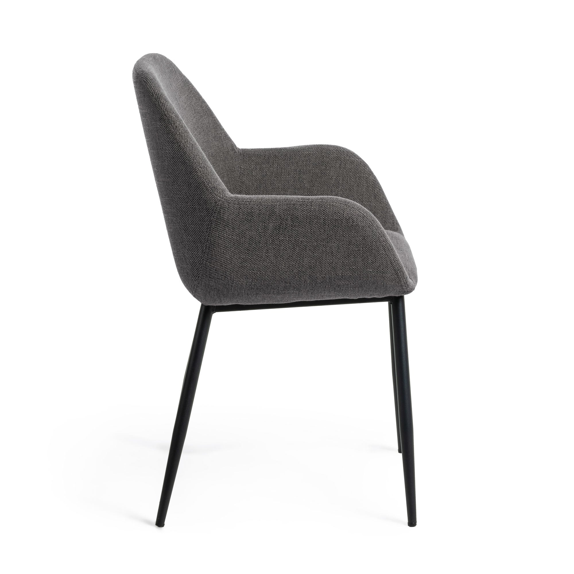 Konna dark grey chair FR - Product Image