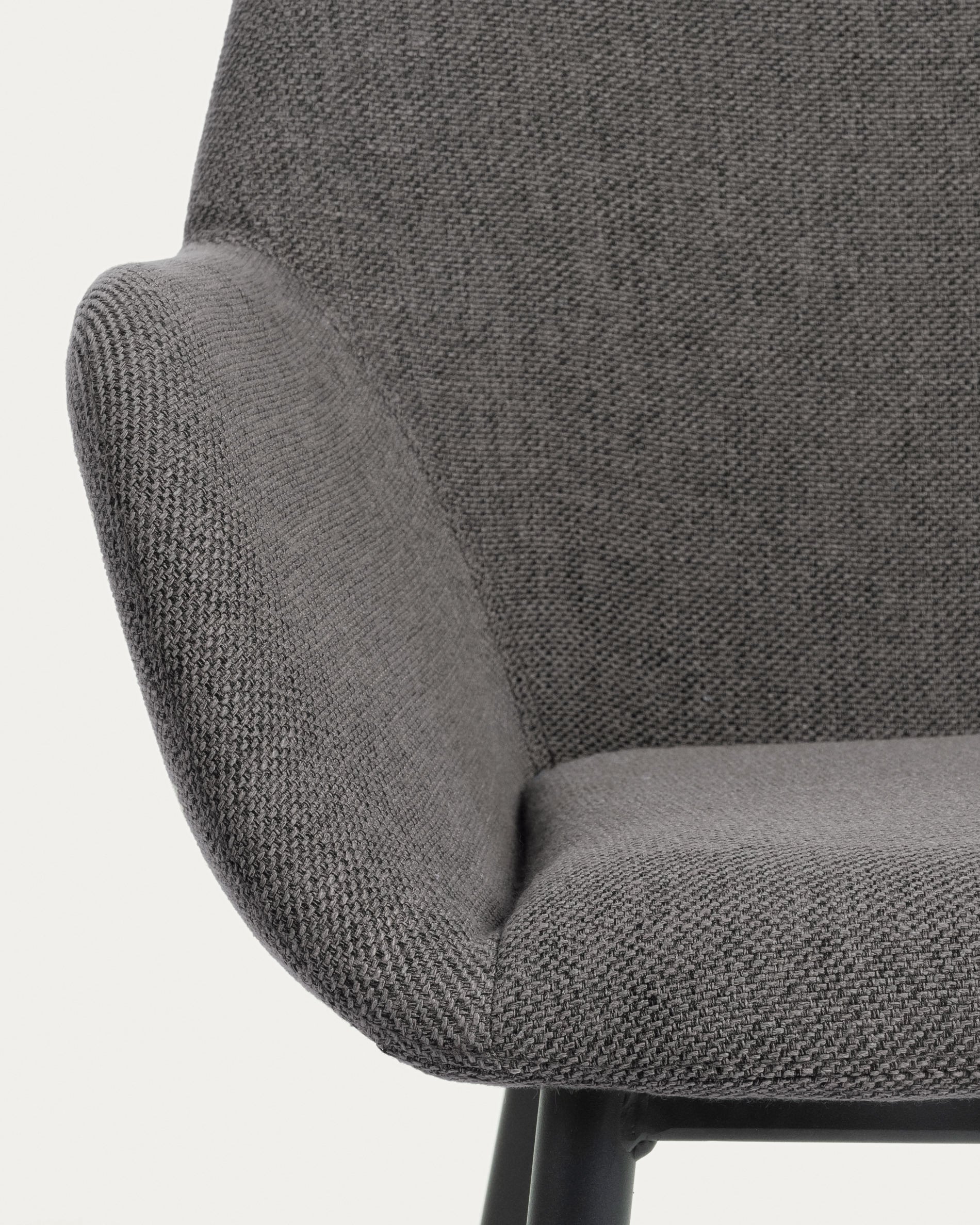Konna dark grey chair - Detail