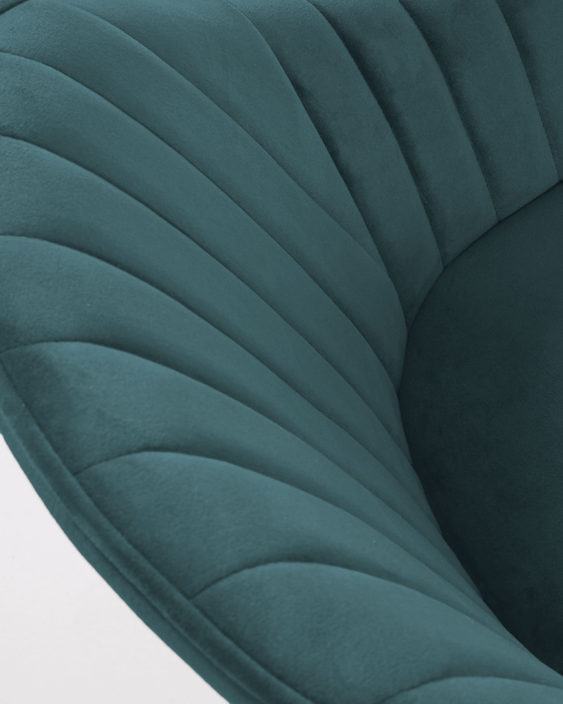 Fabia velvet chair in turquoise with black finished steel legs