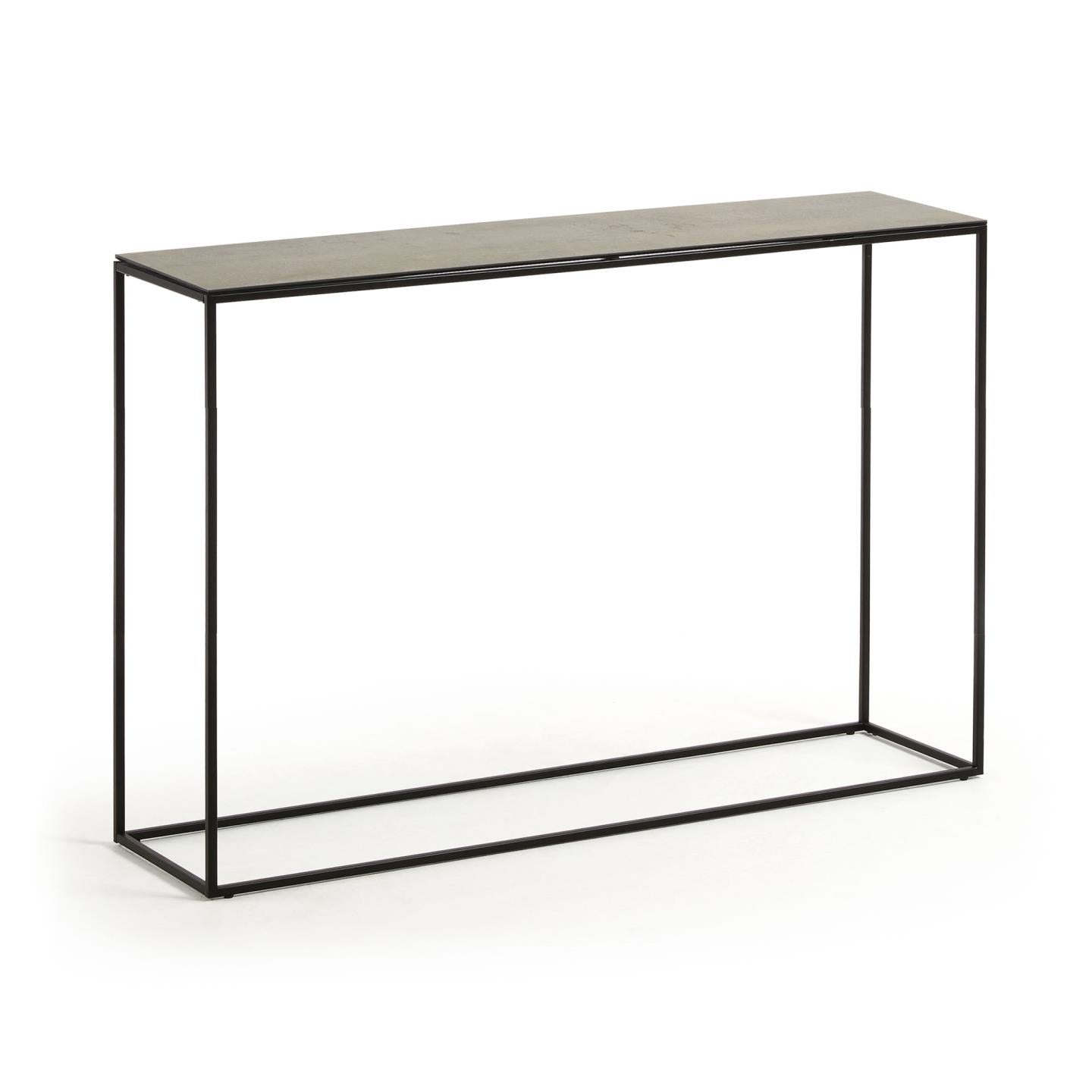 Rewena console table with porcelain top and steel structure, 110 x 75 cm - Product Image