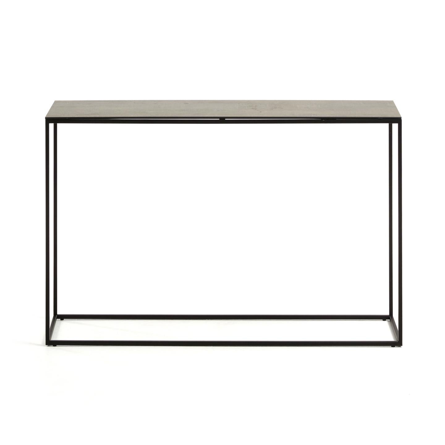 Rewena console table with porcelain top and steel structure, 110 x 75 cm - Product Image