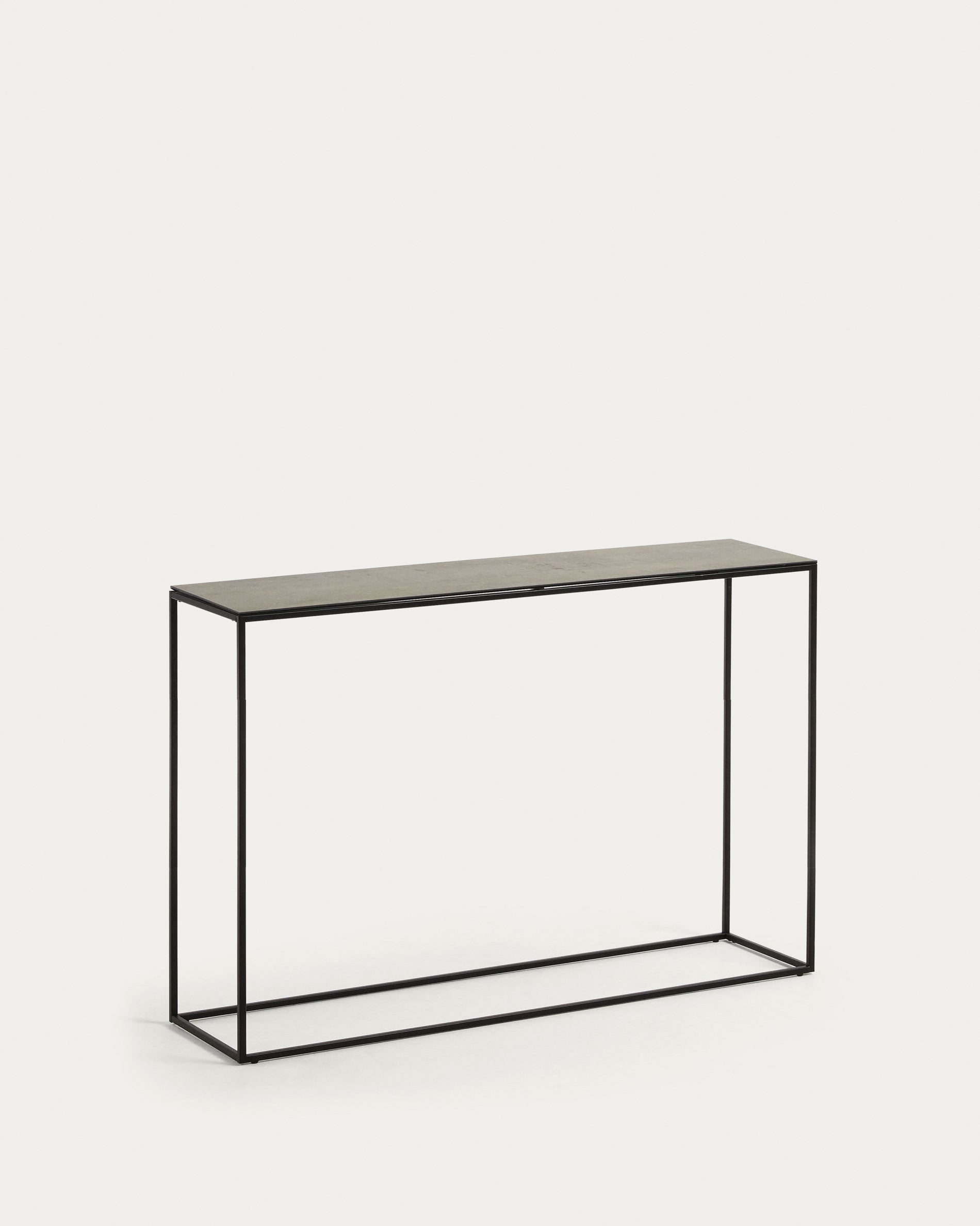 Rewena console table with porcelain top and steel structure, 110 x 75 cm - Product View