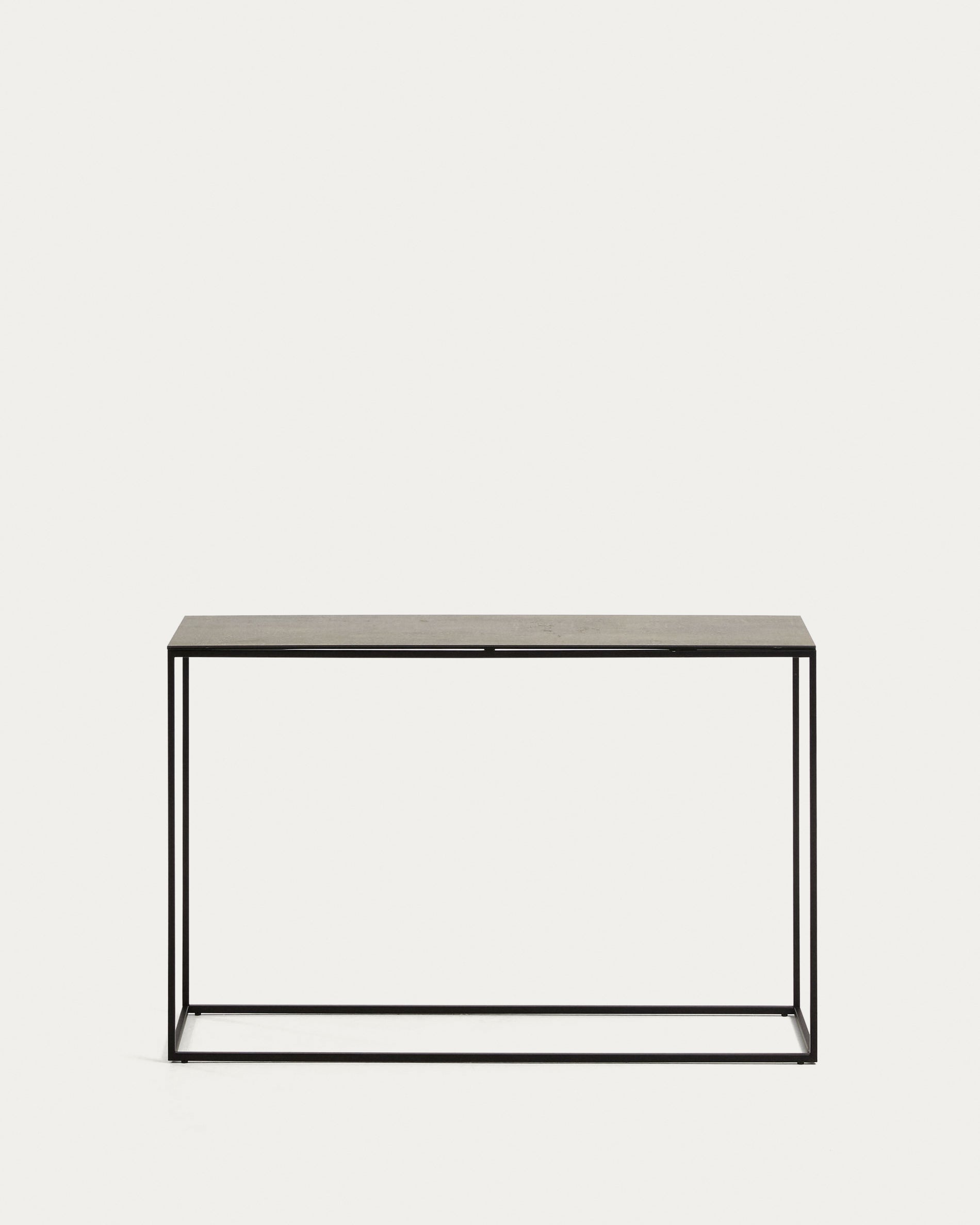 Rewena console table with porcelain top and steel structure, 110 x 75 cm - Product View