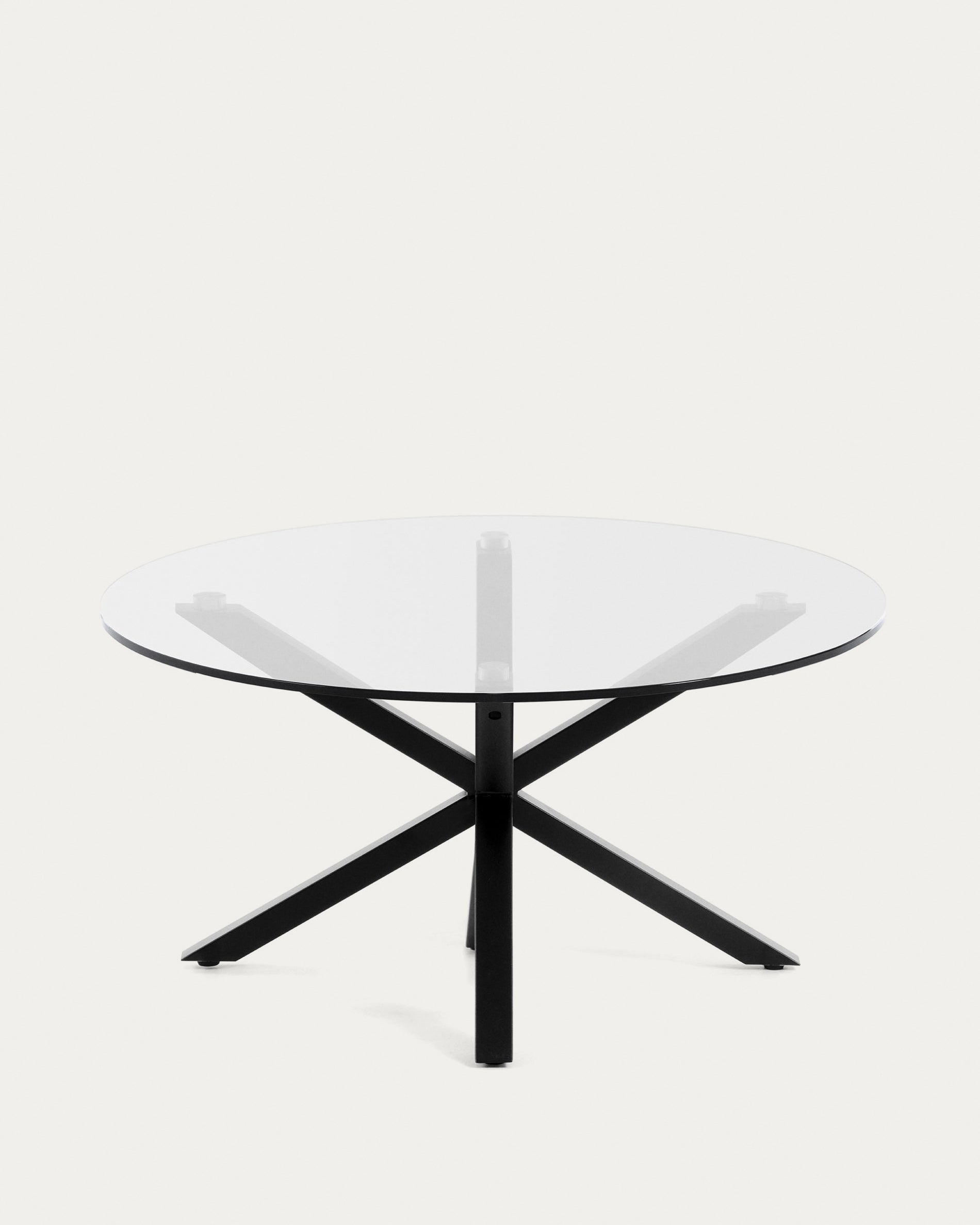 Argo coffee table glass black Ø 82 cm - Product View
