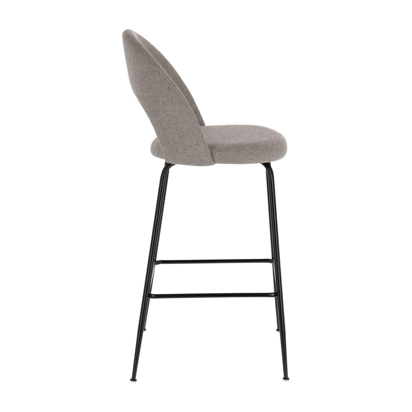 Mahalia light grey stool height 63 cm FSC 100% - Product Image