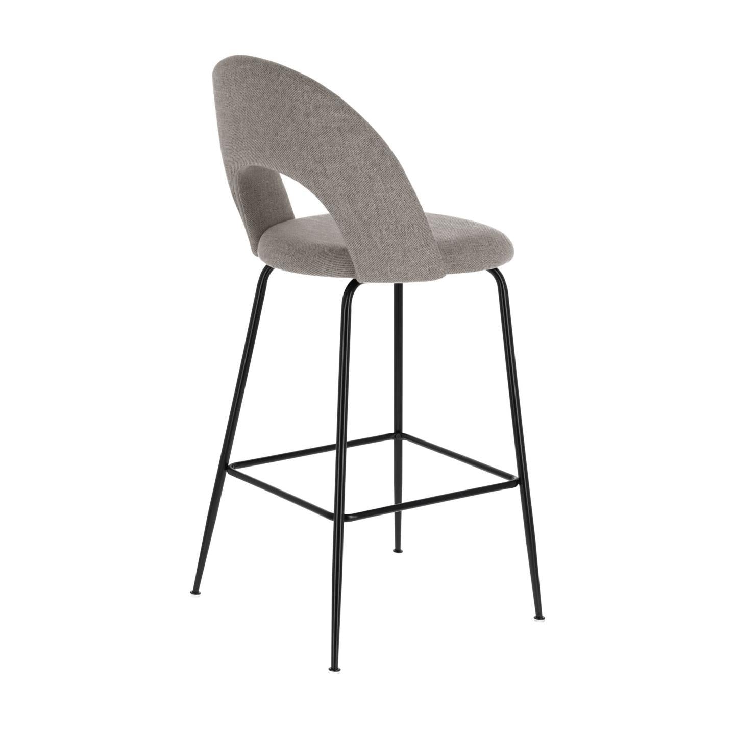 Mahalia light grey stool height 63 cm FSC 100% - Product Image