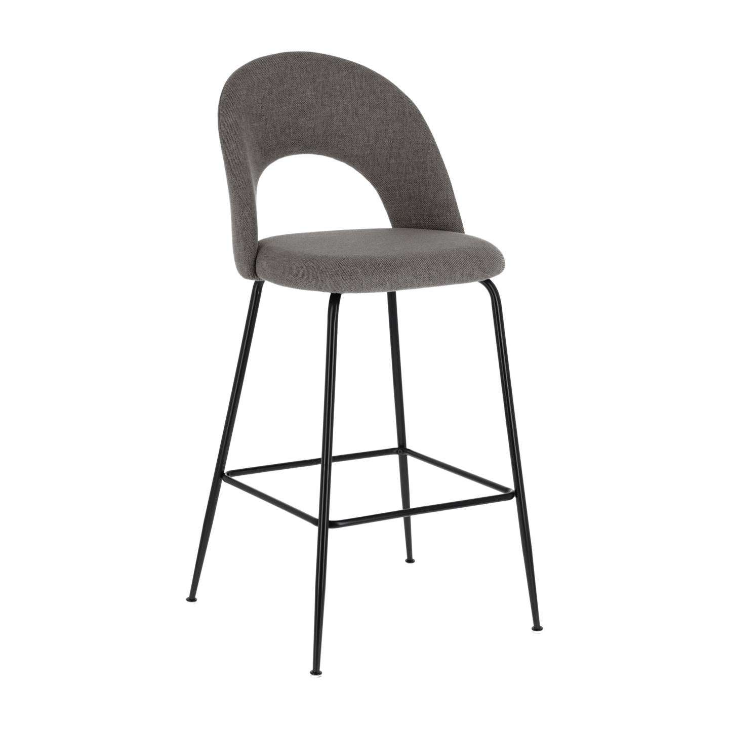 Mahalia dark grey stool height 63 cm FSC 100% - Product Image